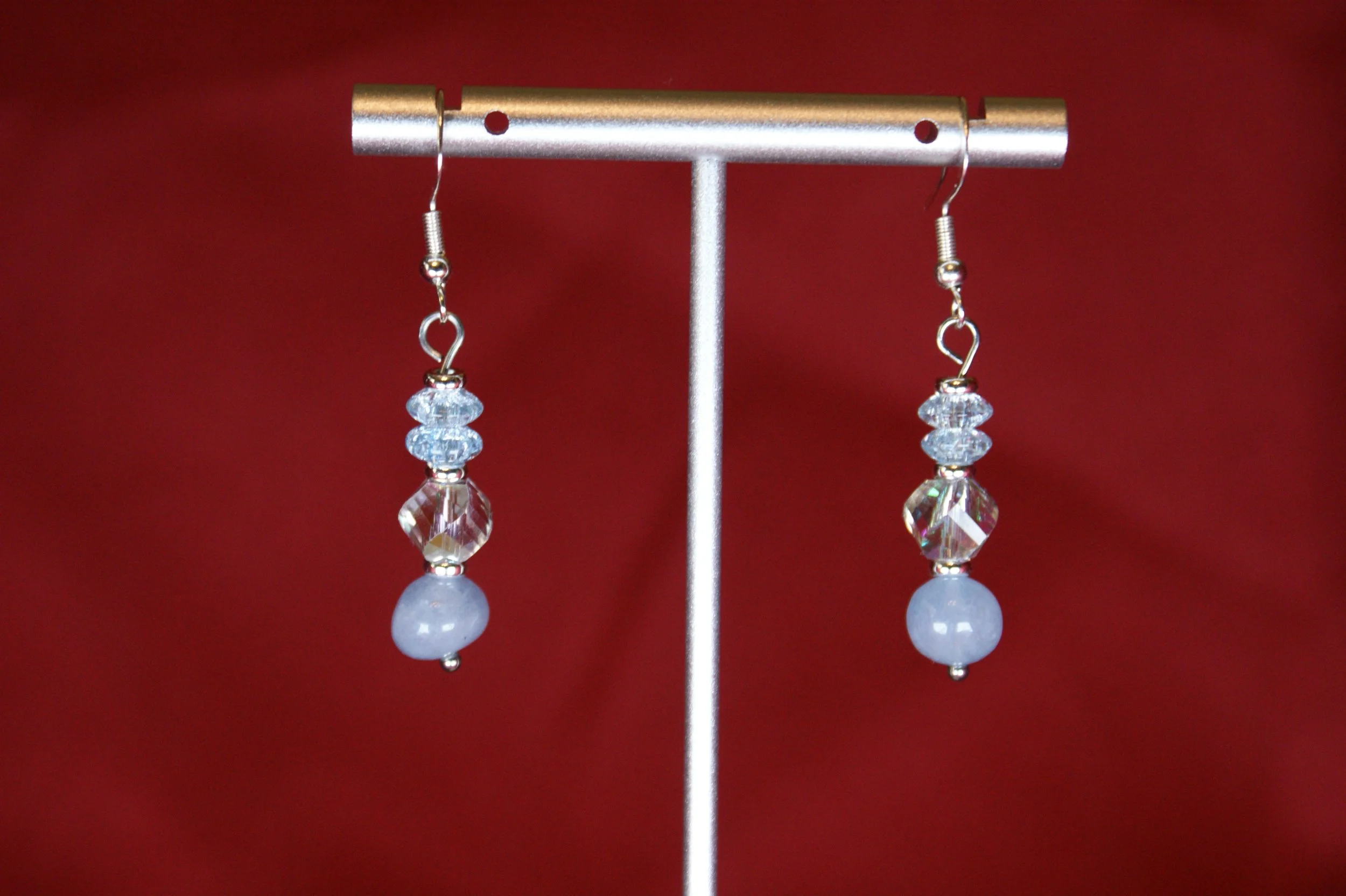 Shimmering Elegance Handcrafted Earrings