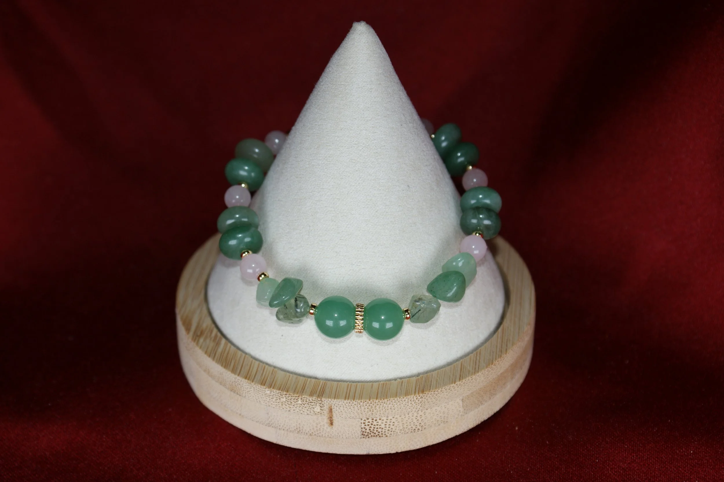 Harmonious Elegance Aventurine and Rose Quartz Bracelet