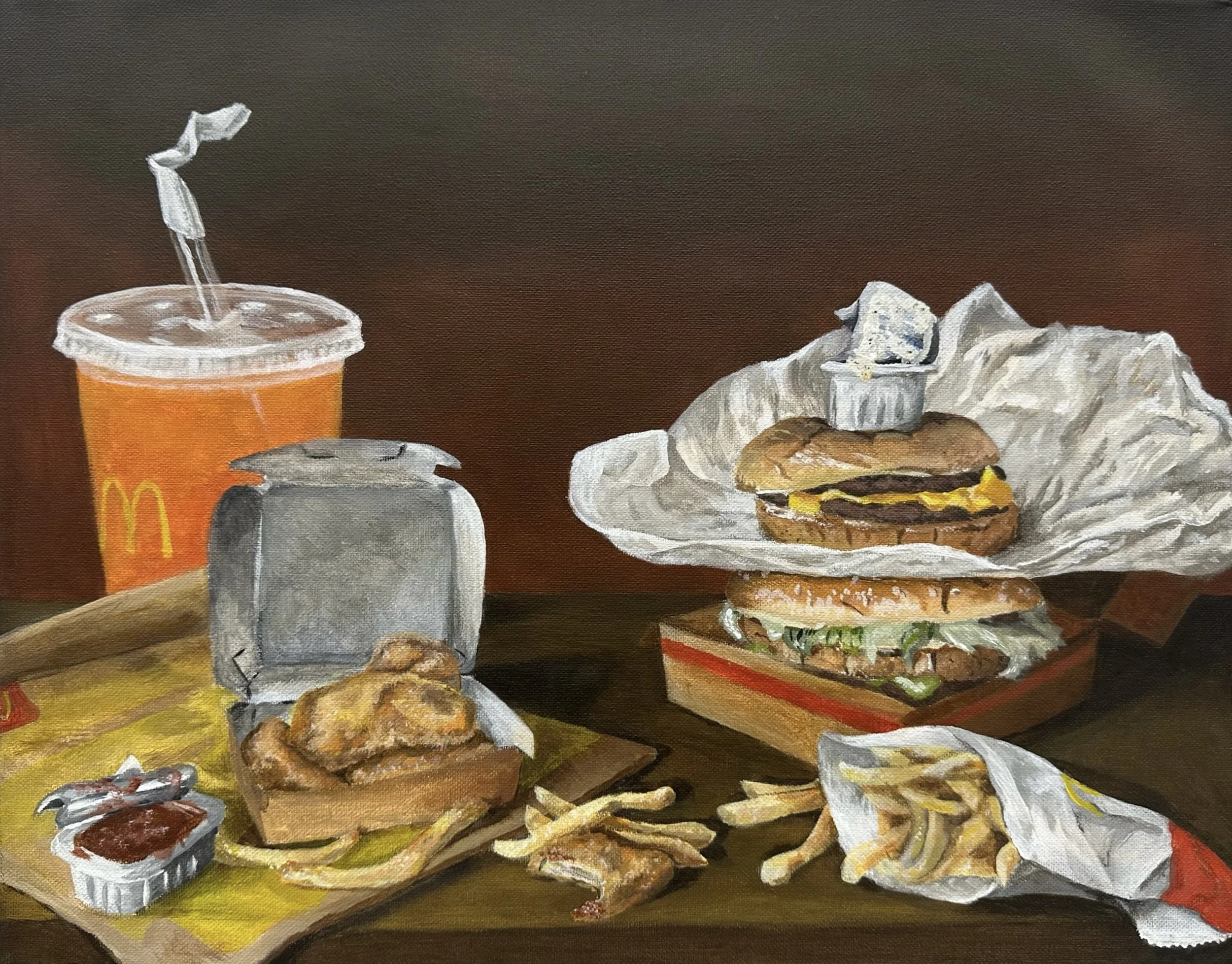 Still Life with Burgers, Nuggets, and Fries (2024)