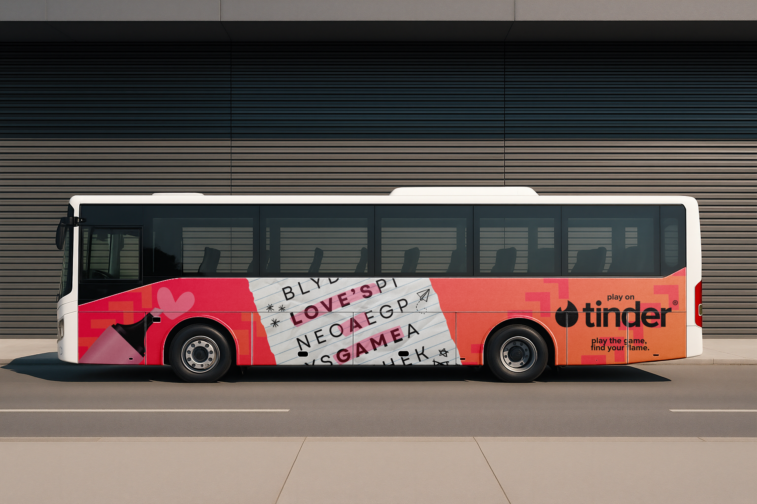 OOH 3 - Crossword inspired transit bus advertisement