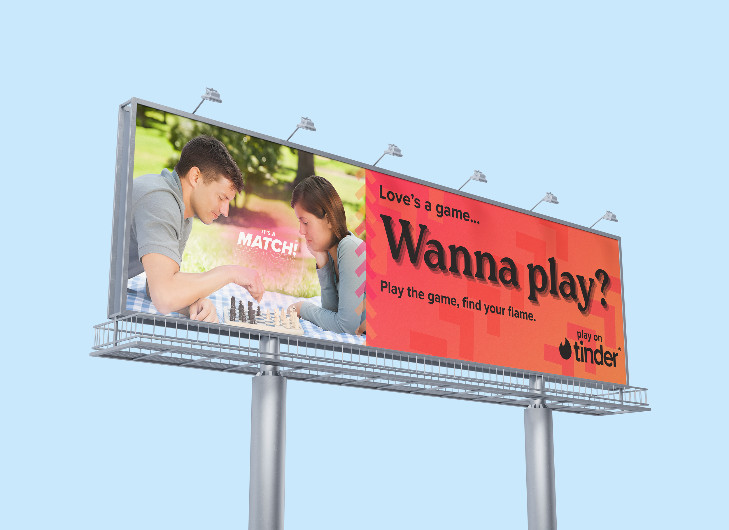 OOH 4 - Chess inspired transit billboard advertisement