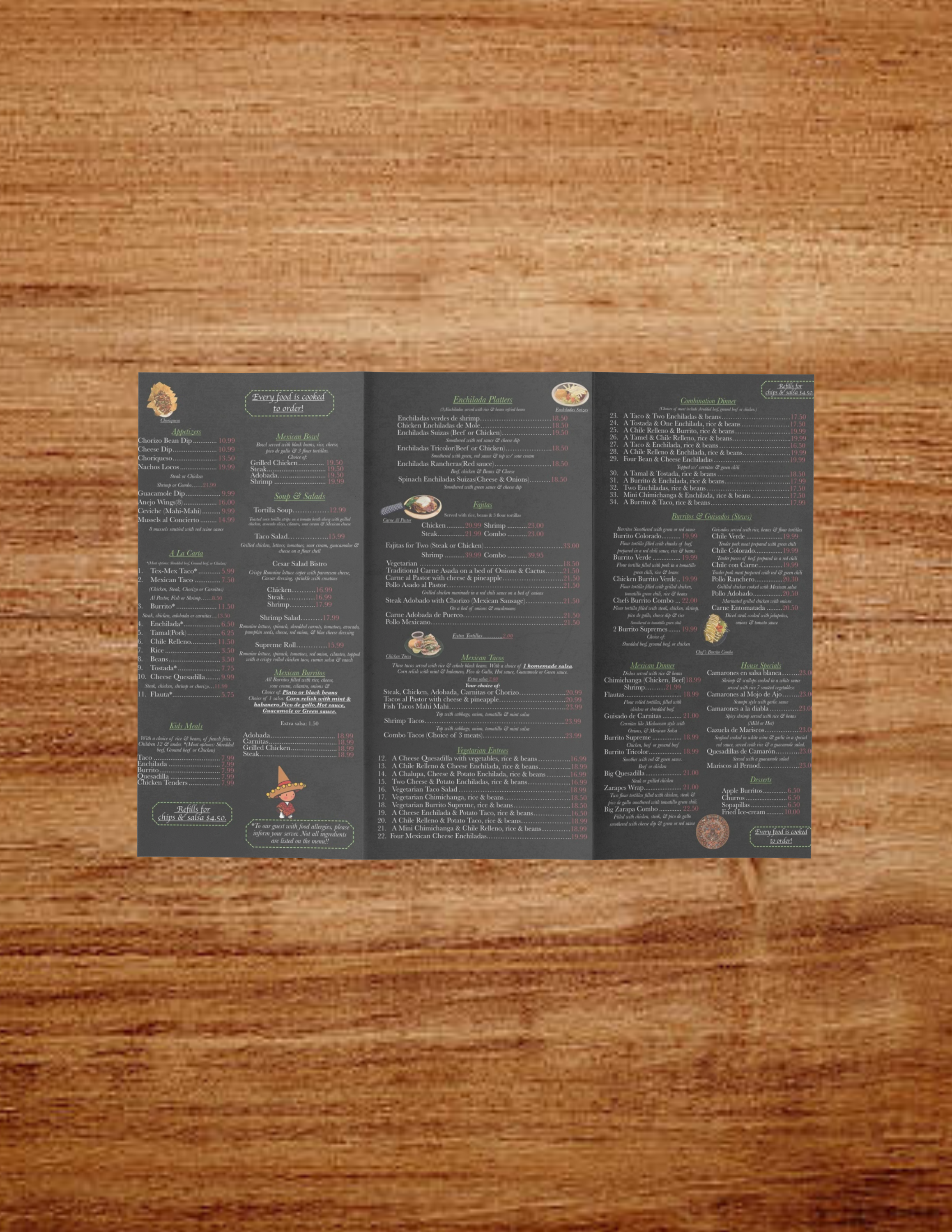 Añejo Bistro & Bar Menu