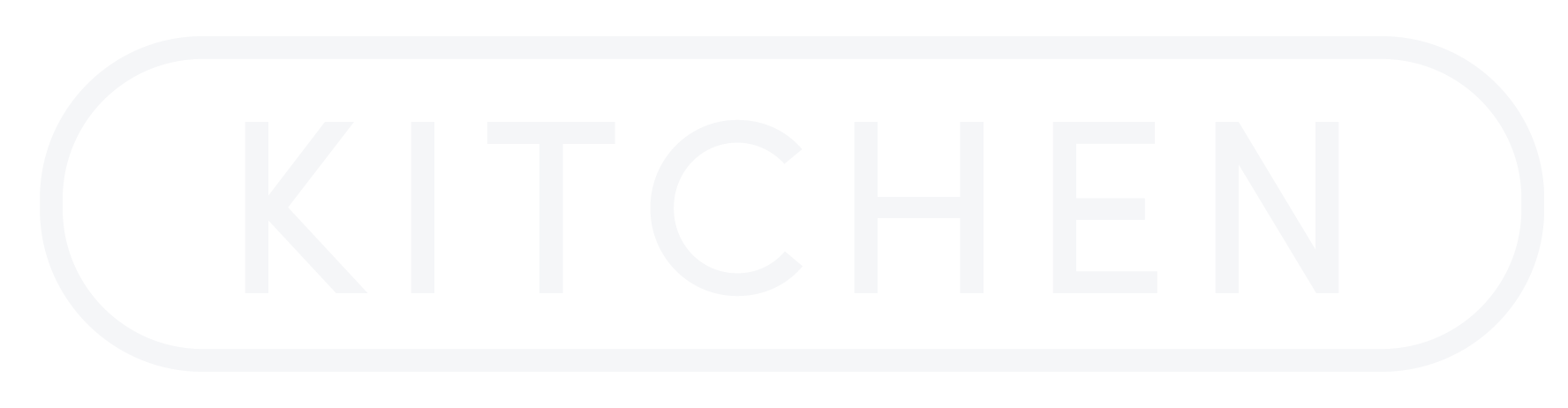 Text sticker containing 'Kitchen'