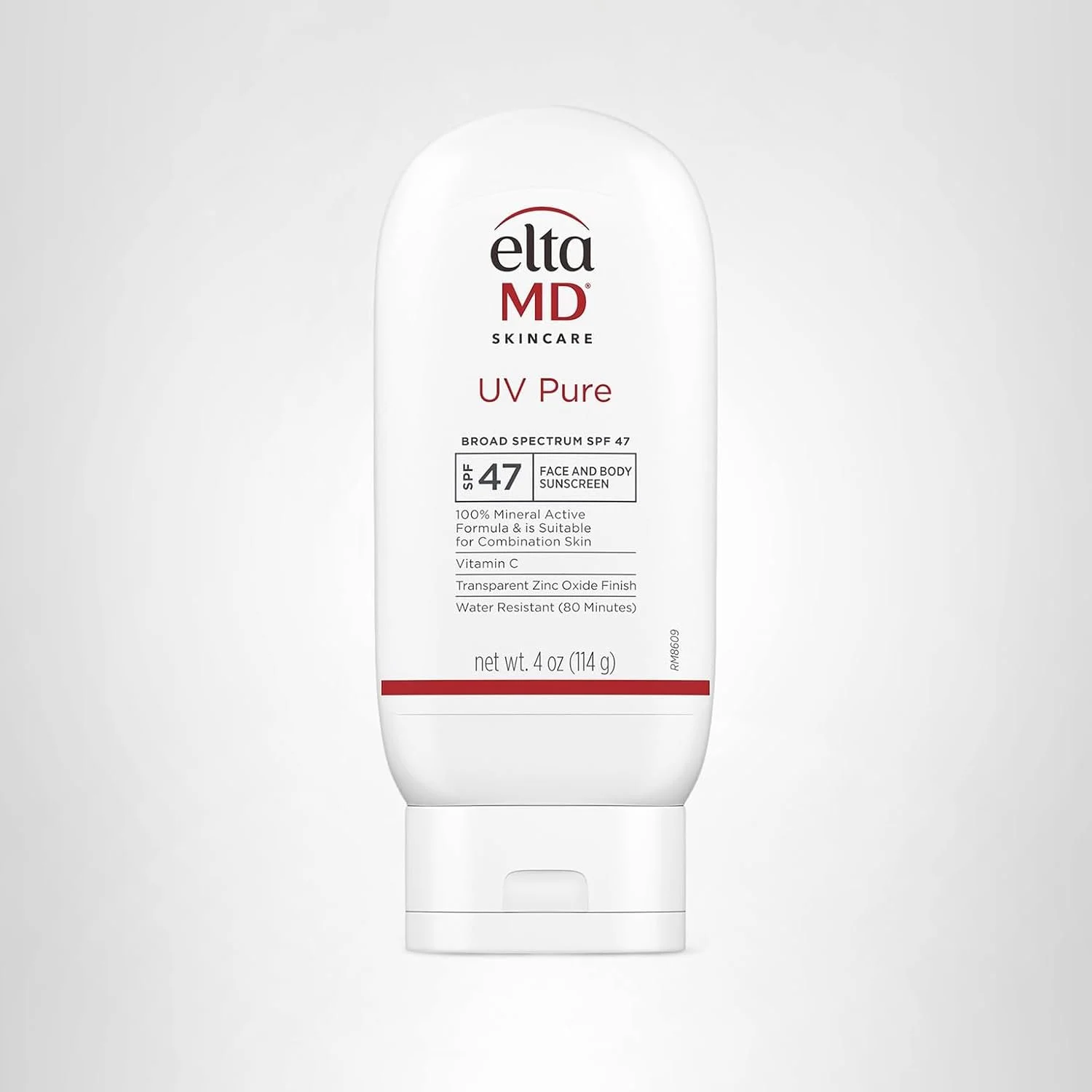 EltaMD UV Pure Broad Spectrum SPF 47 sunscreen, 100% mineral zinc oxide and titanium dioxide formula for sensitive and reactive skin, fragrance-free