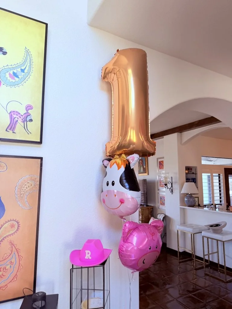 first birthday balloons for a rodeo theme party