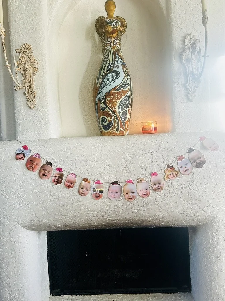 first birthday photo banner