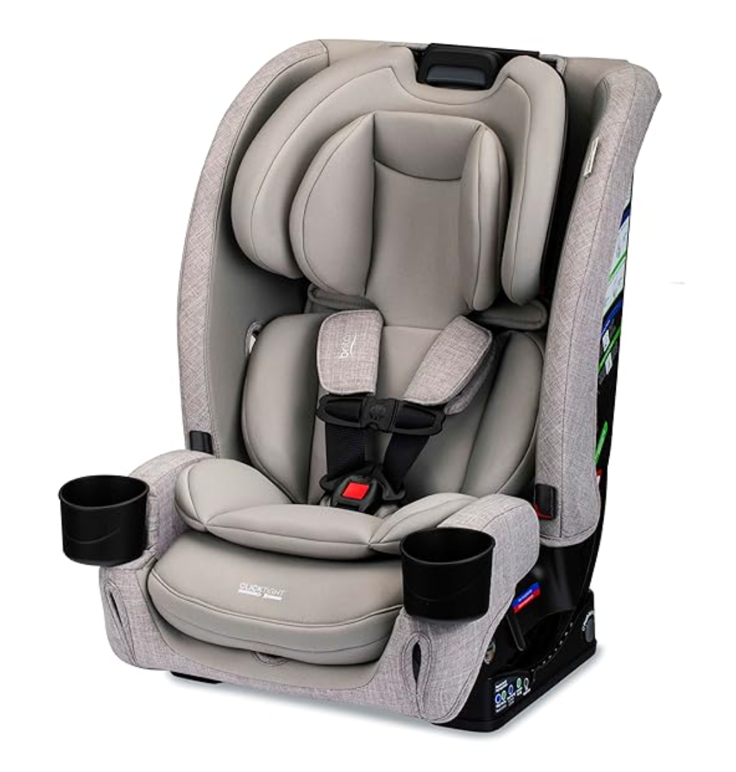 Britax One4Life ClickTight Slim convertible car seat with extended rear-facing limits and narrow 3-across design for bigger toddlers.