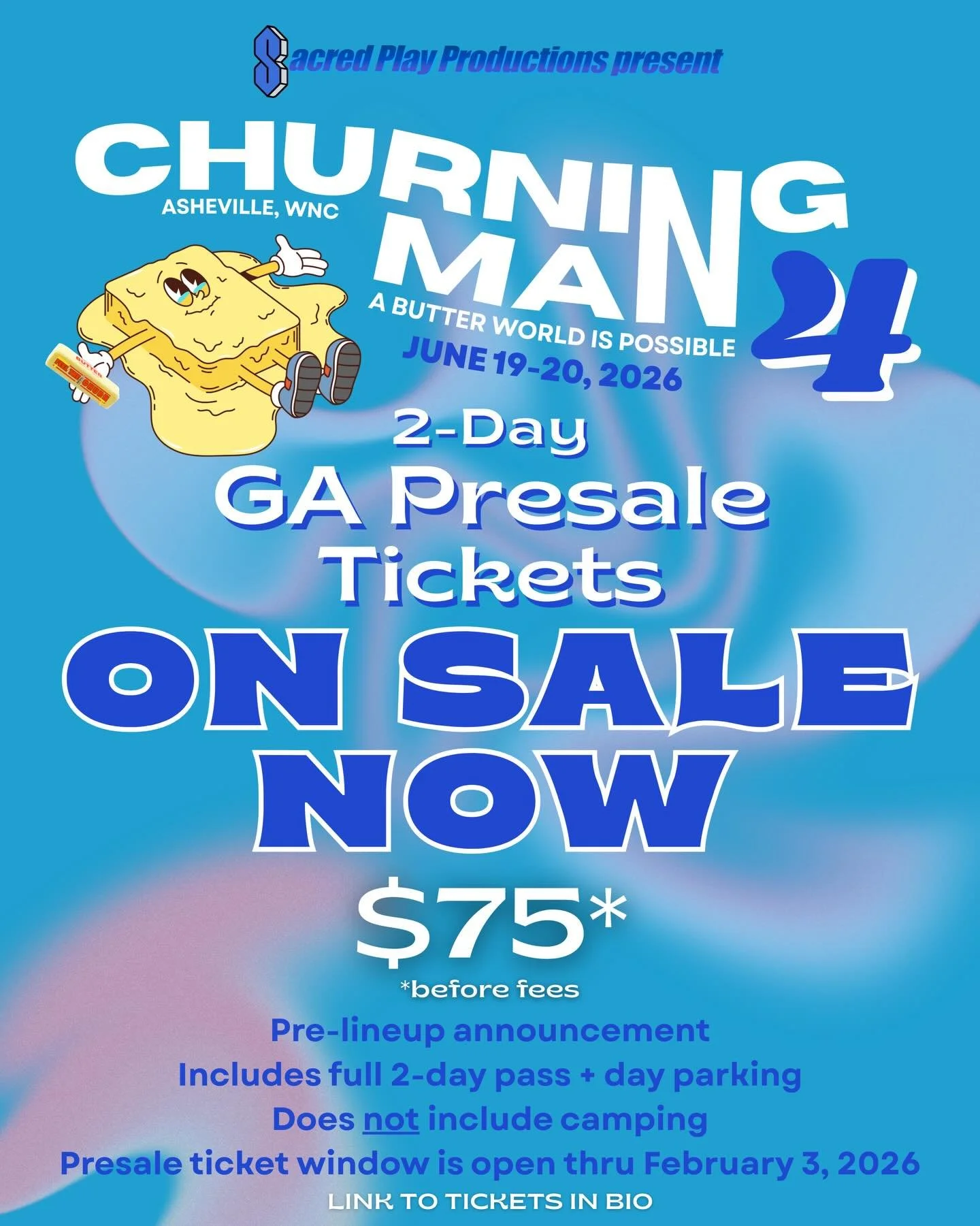 EDIT: PRESALE TIX AVAILABLE TIL MARCH 4, 2026! Link to tickets in bio!! 2-day general admission presale tickets and camping passes are now on sale! :) Scroll thru for more info.

Presale tickets are only available through March 4, 2026. Snag a presal