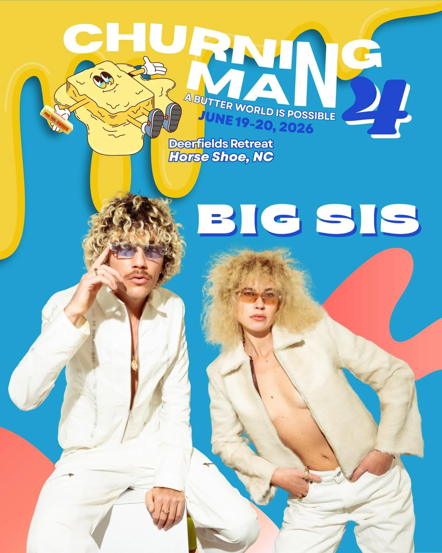 First one out of the 🧈 churn: @big____sis &mdash; the breakout brother-sister duo from Liverpool, amassing a cult following around their tongue-in-cheek electro-pop bangers a la Charli XCX, Sofi Tukker, and Cobrah - while simultaneously eliciting a 