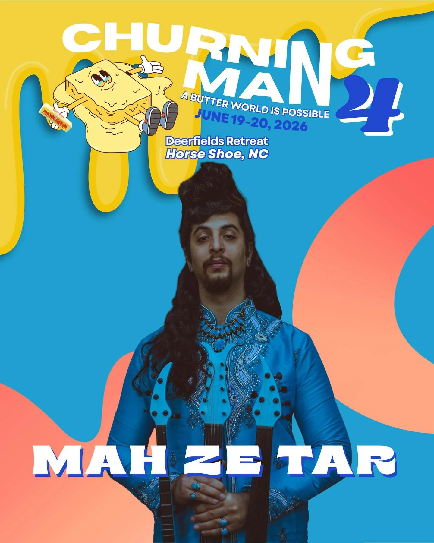 Meet @mahzetar 🪬 One of our favorite artists and people on the planet. We&rsquo;re so excited to have him back to this year&rsquo;s Churn. Māh Ze Tār is propelled by the vision of fusing traditional eastern music with modern electronic composition a