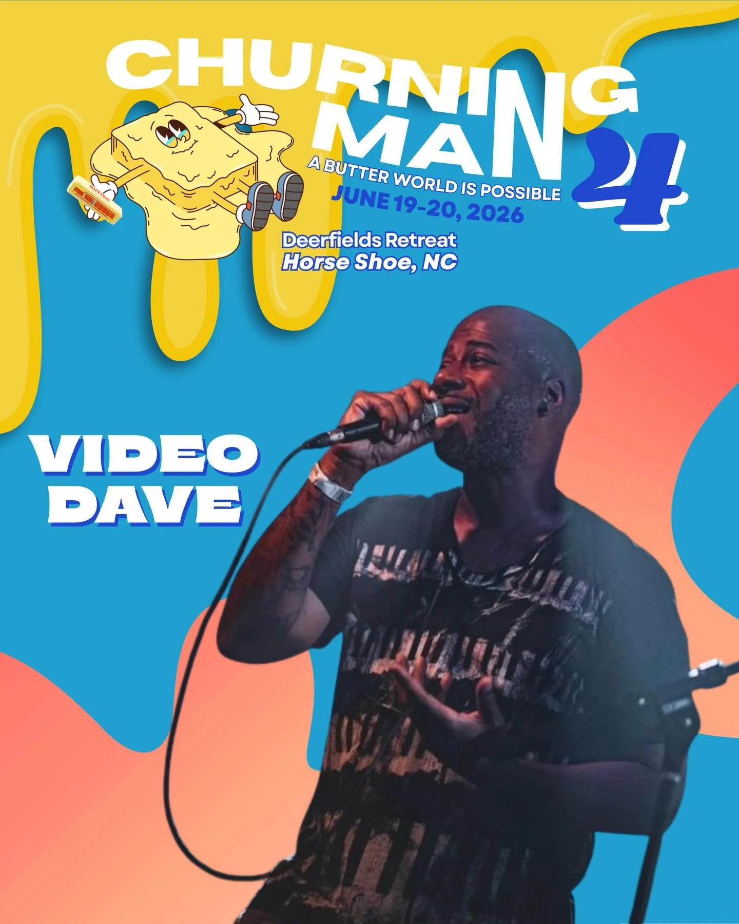 @video_dave is coming to Churning Man 4. 📹 There&rsquo;s no way to write about Video Dave without it sounding like a fever dream. He&rsquo;s a multi-hyphenate artist who pops up all over the world touring with acts like Serengeti, Armand Hammer, R.A