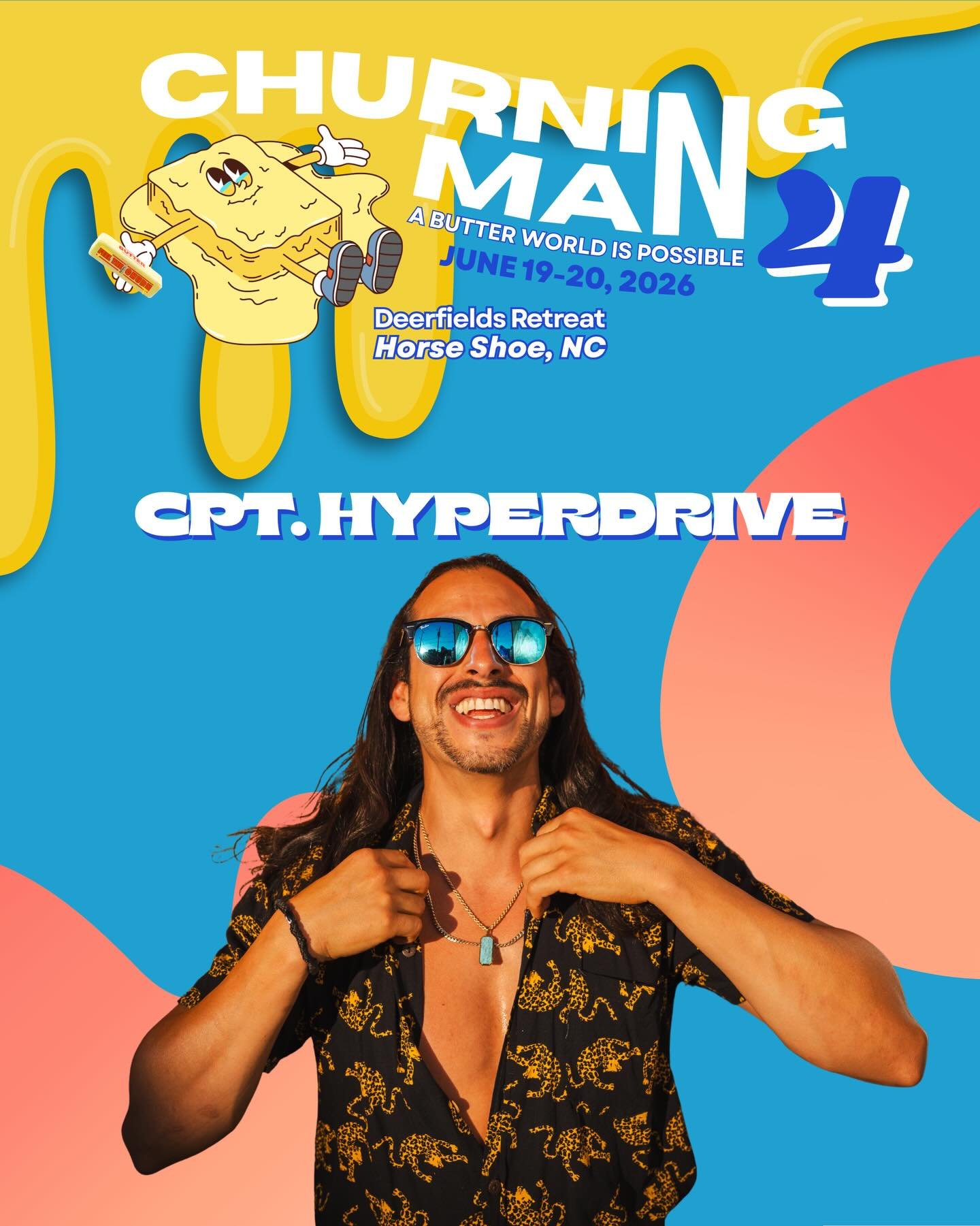Can&rsquo;t wait for local Asheville legend @cpthyperdrive to grace the stage! Creating music for the soul and the dance floor, Cpt. HyperDrive conducts a sonic journey that lights you in the heart. The producer and DJ behind the project, Rob Gray, d