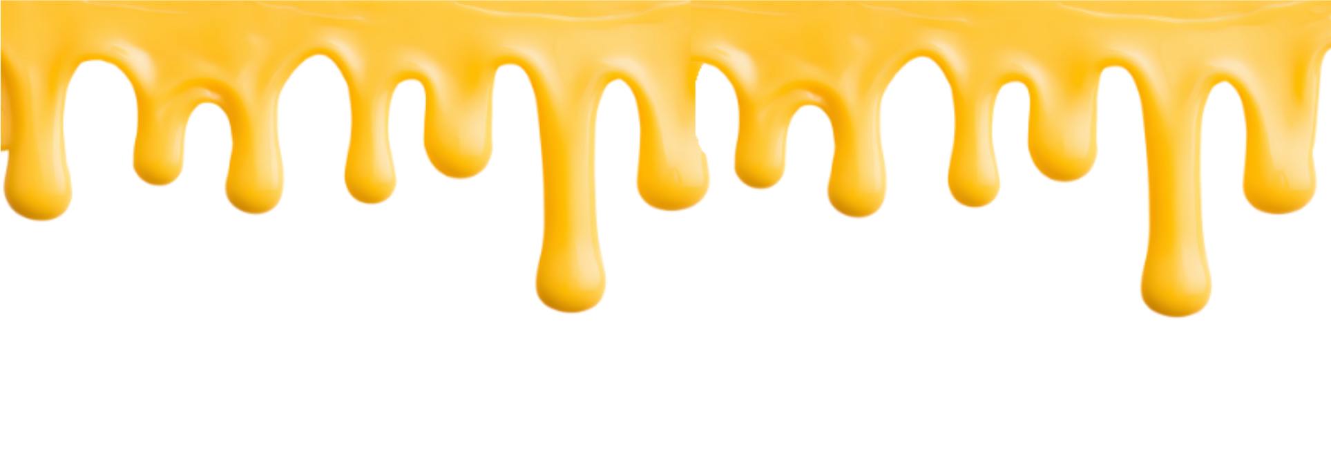 Golden honey dripping from above.