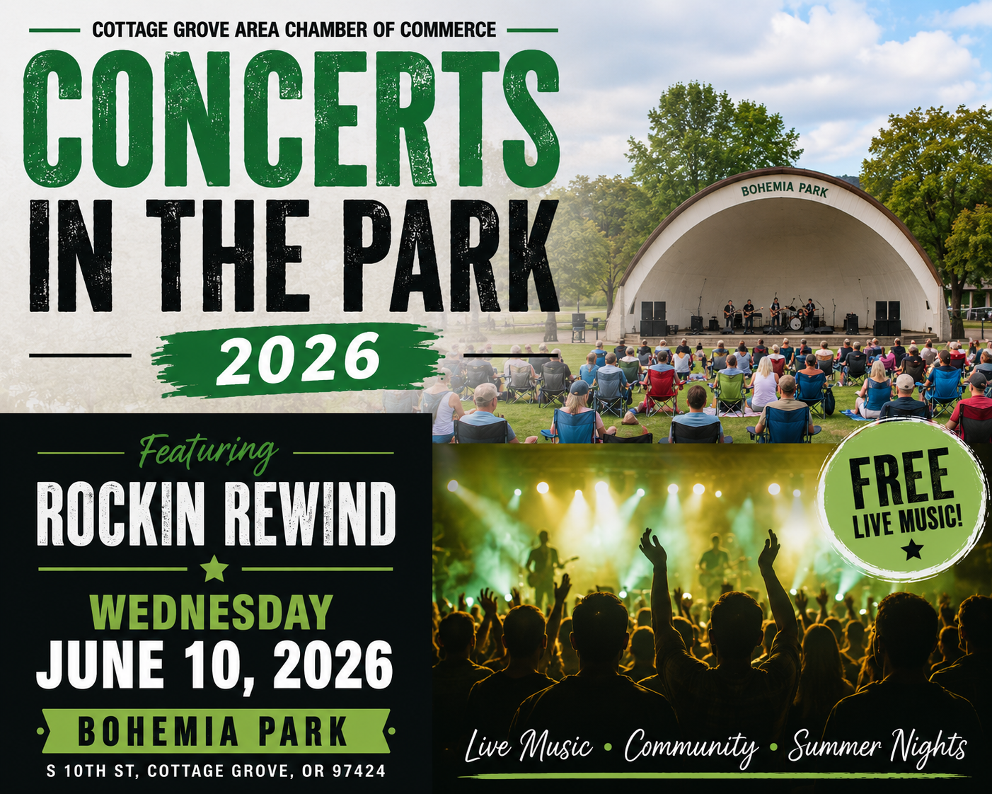 Concerts in the Park featuring Rockin Rewind