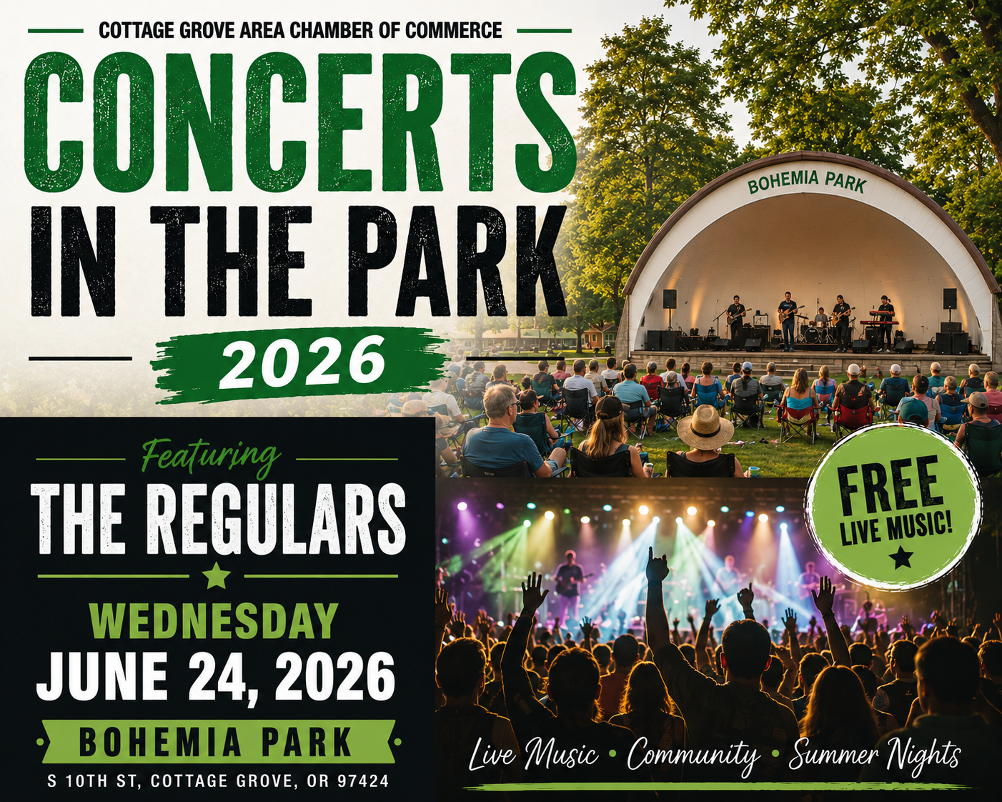 Concerts in the Park featuring The Regulars