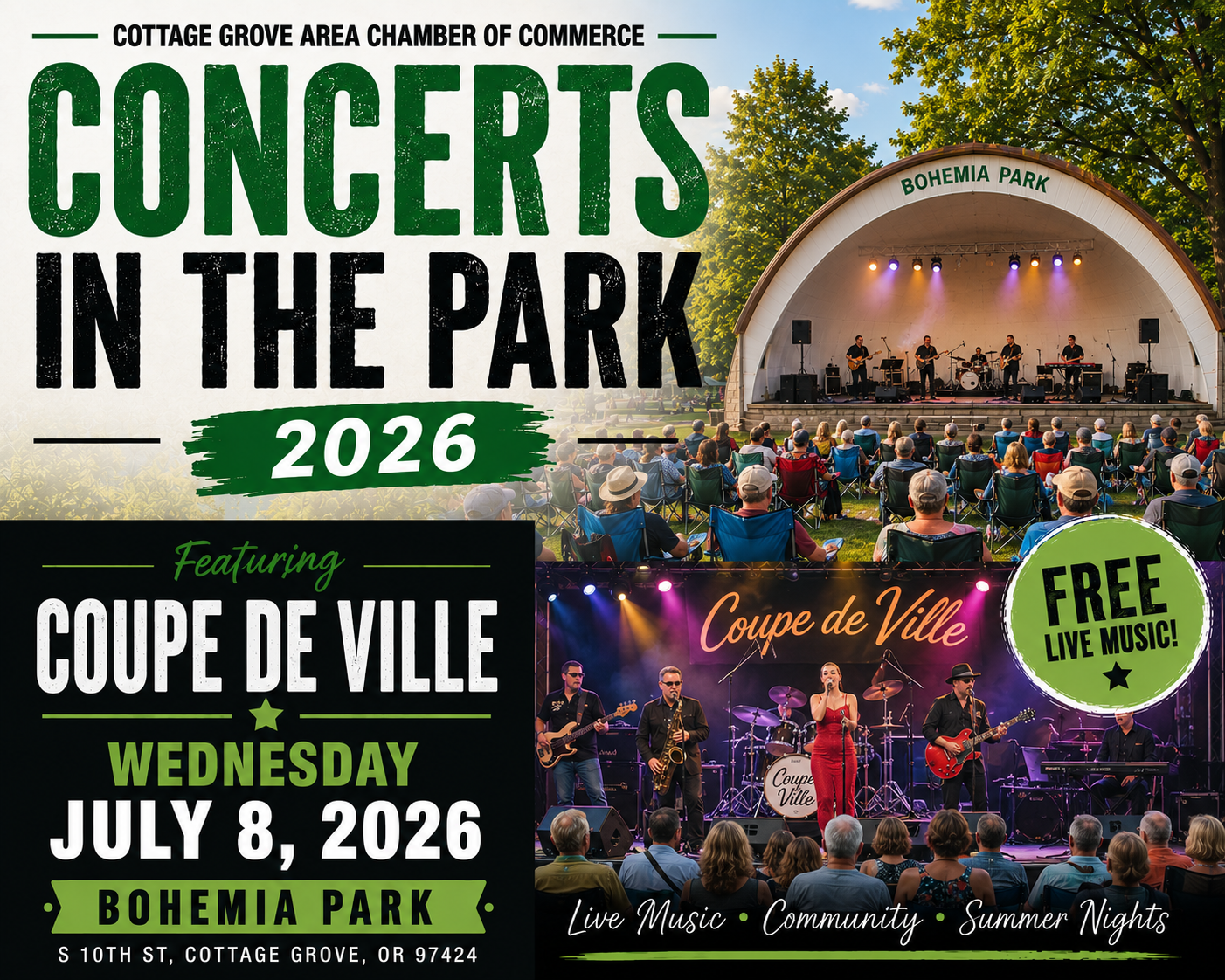 Concerts in the Park featuring Coupe de Ville