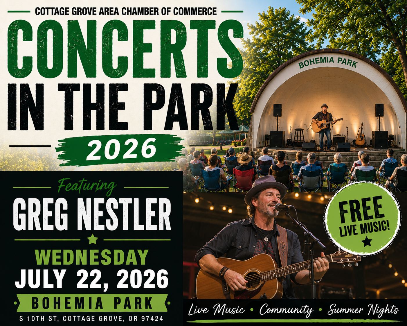 Concerts in the Park featuring Greg Nestler