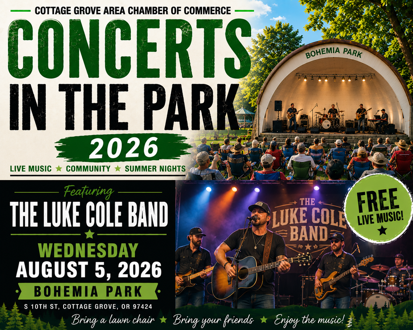 Concerts in the Park featuring The Luke Cole Band