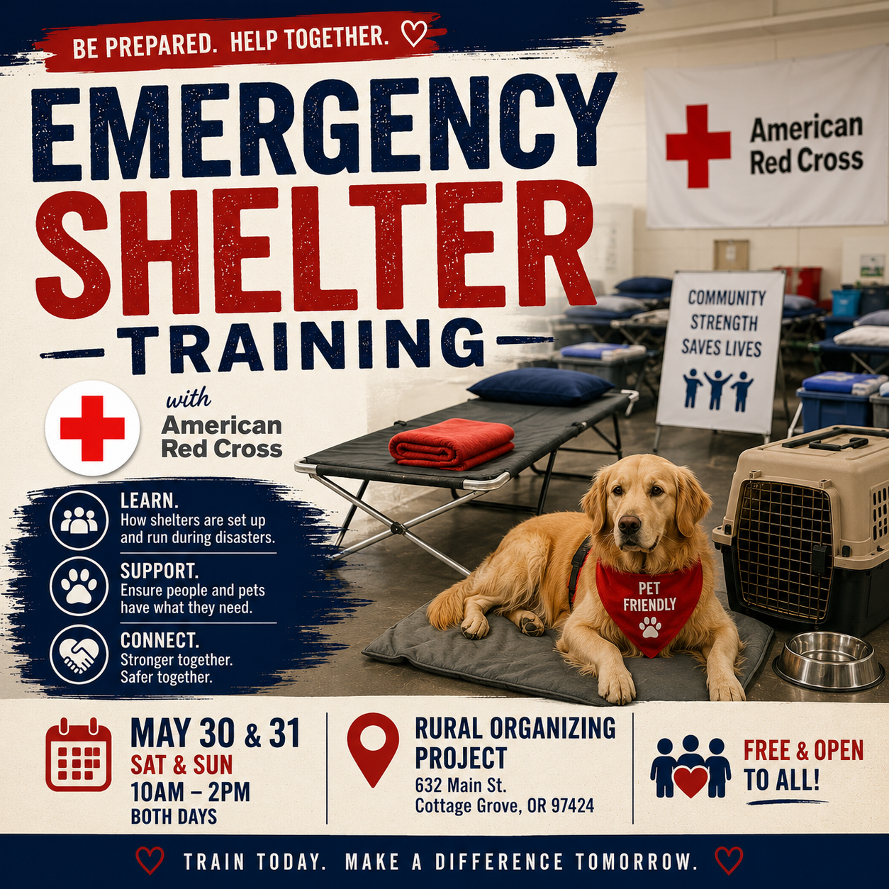 Emergency Shelter Training with Red Cross