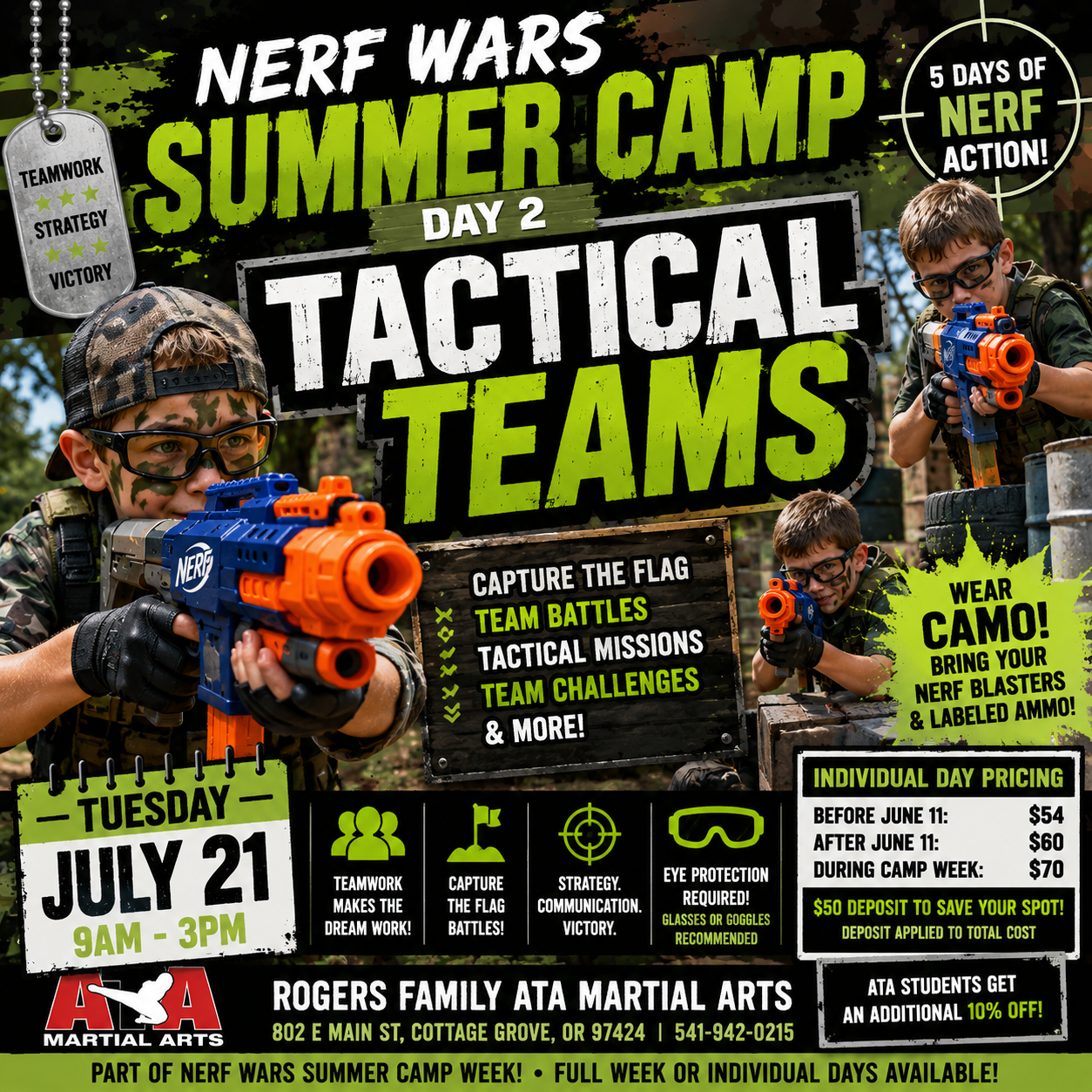 Nerf Wars Summer Camp: Tactical Teams