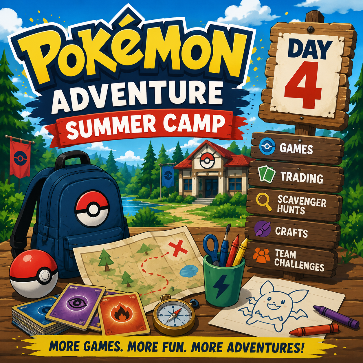 Pokémon Adventure Summer Camp: Day 4
