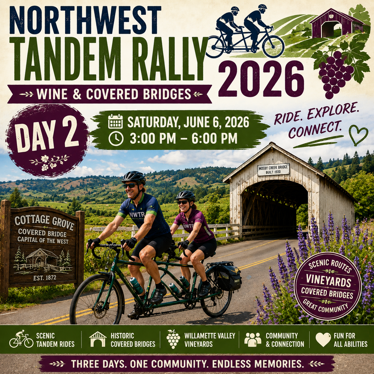 Northwest Tandem Rally 2026: Day 2