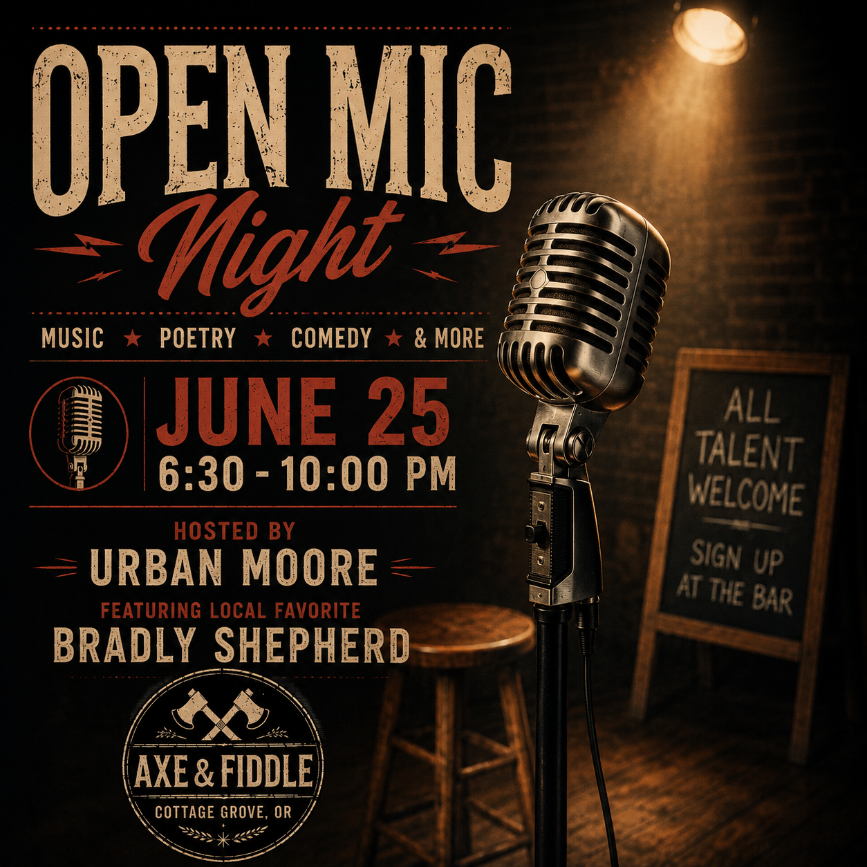 Open Mic Night at Axe & Fiddle