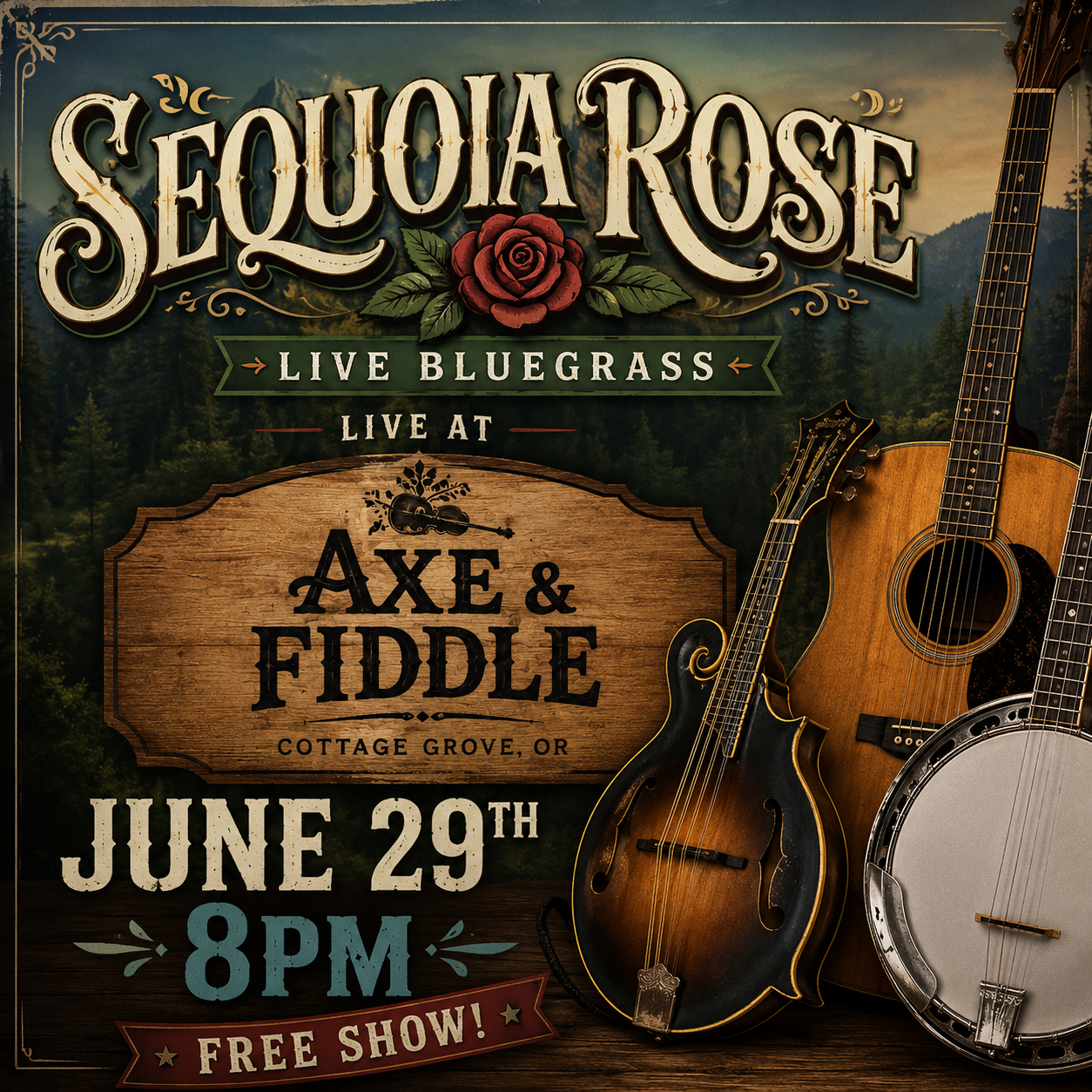 Sequoia Rose Live at Axe & Fiddle