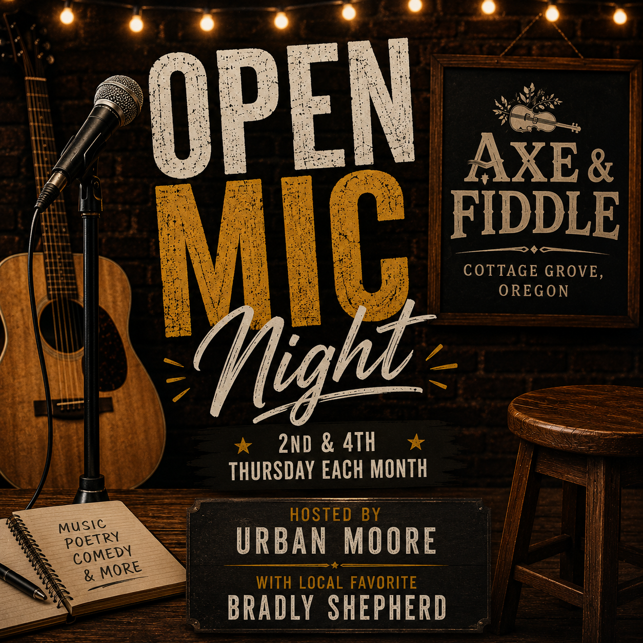 Open Mic Night at Axe & Fiddle