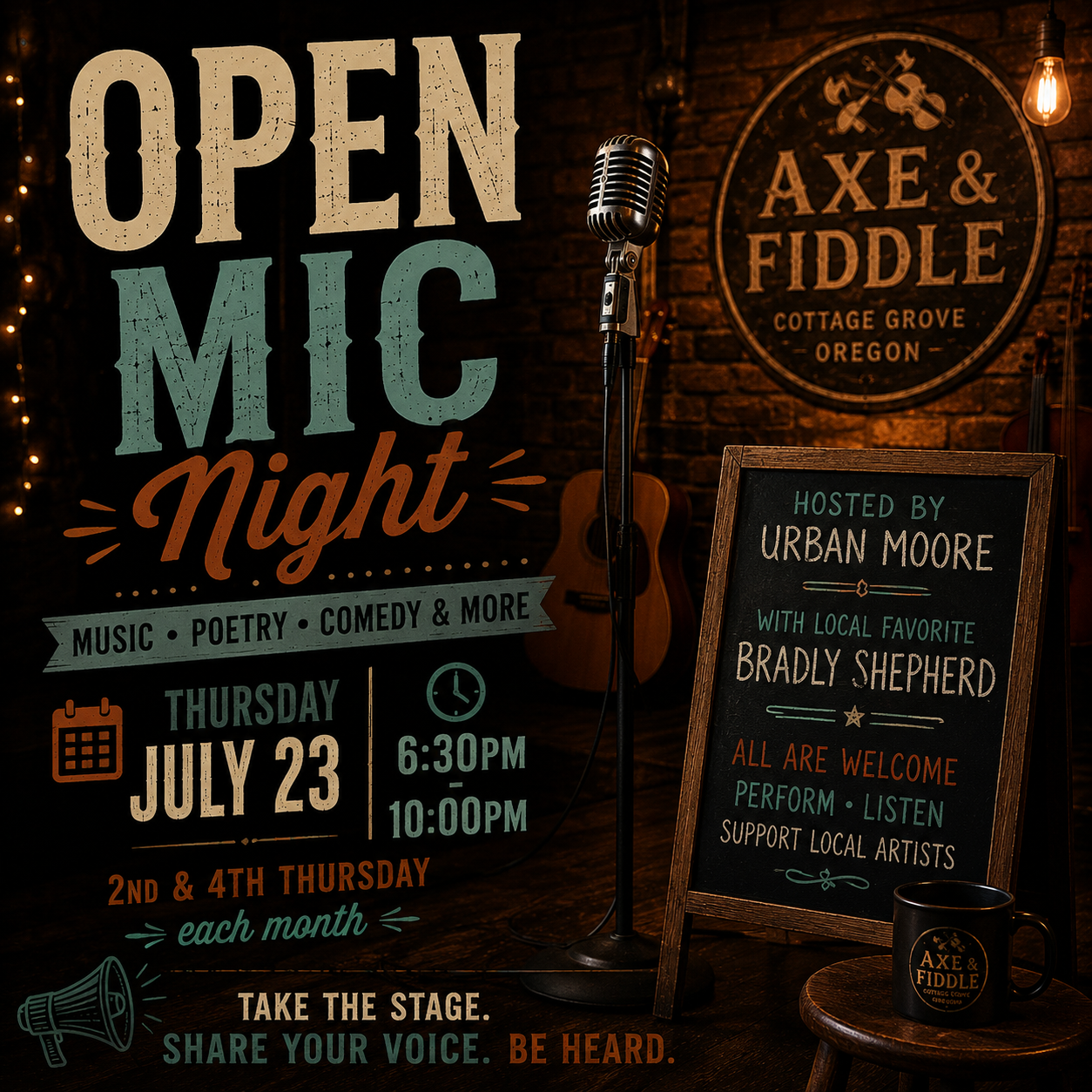 Open Mic Night at Axe & Fiddle