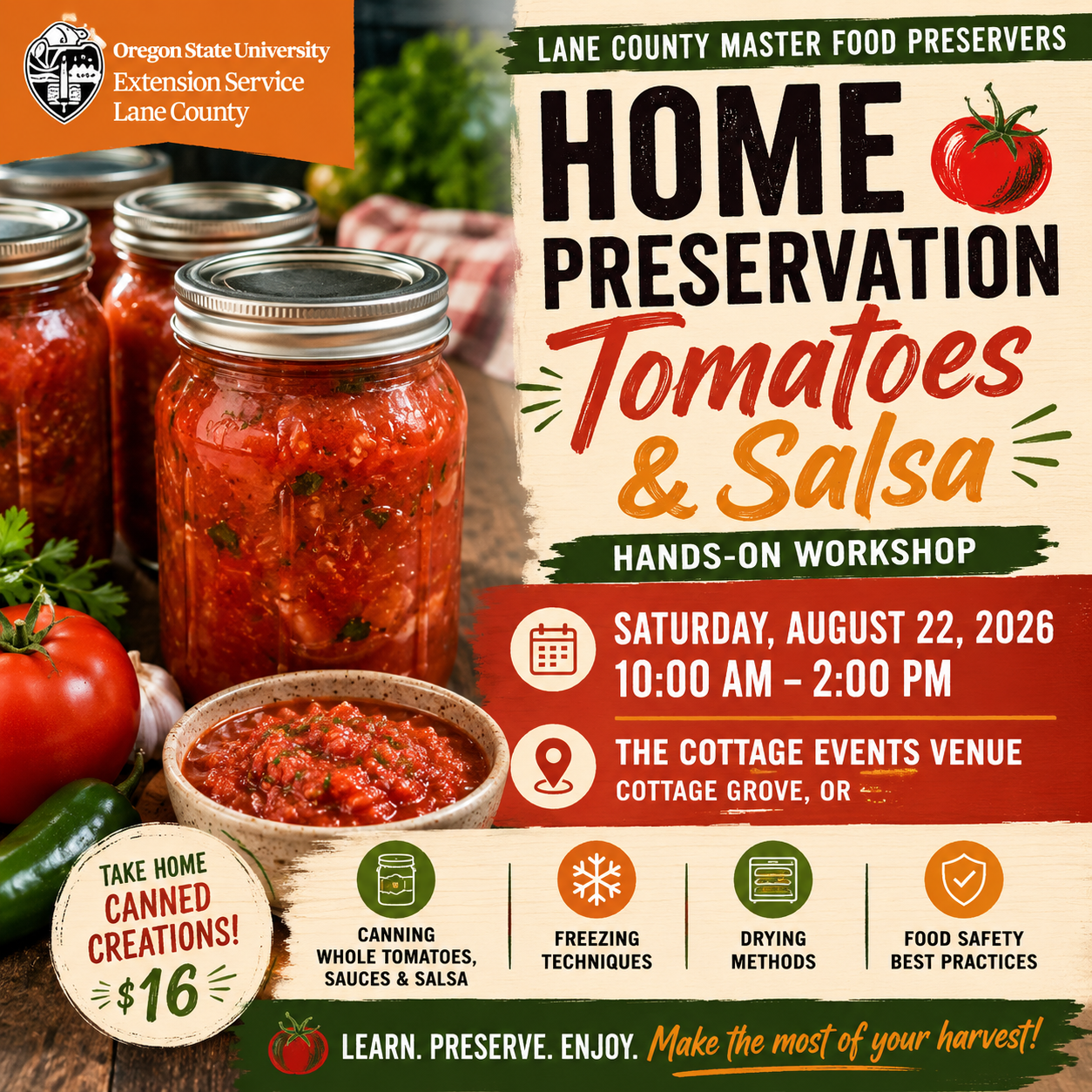 Home Preservation: Tomatoes & Salsa