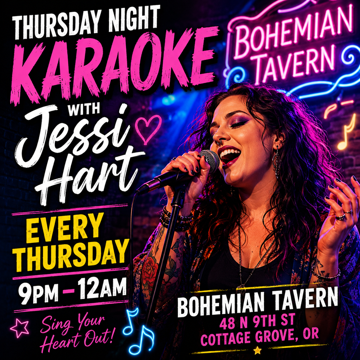Thursday Night Karaoke with Jessi Hart