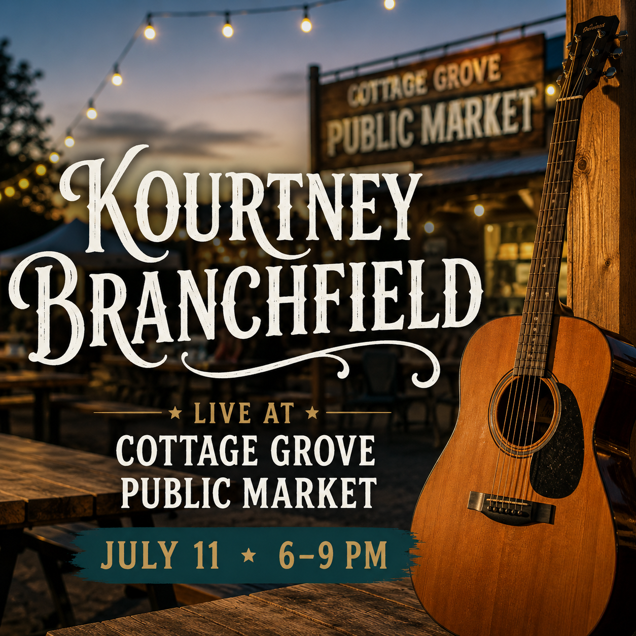 Live Music: Kourtney Branchfield at Cottage Grove Public Market
