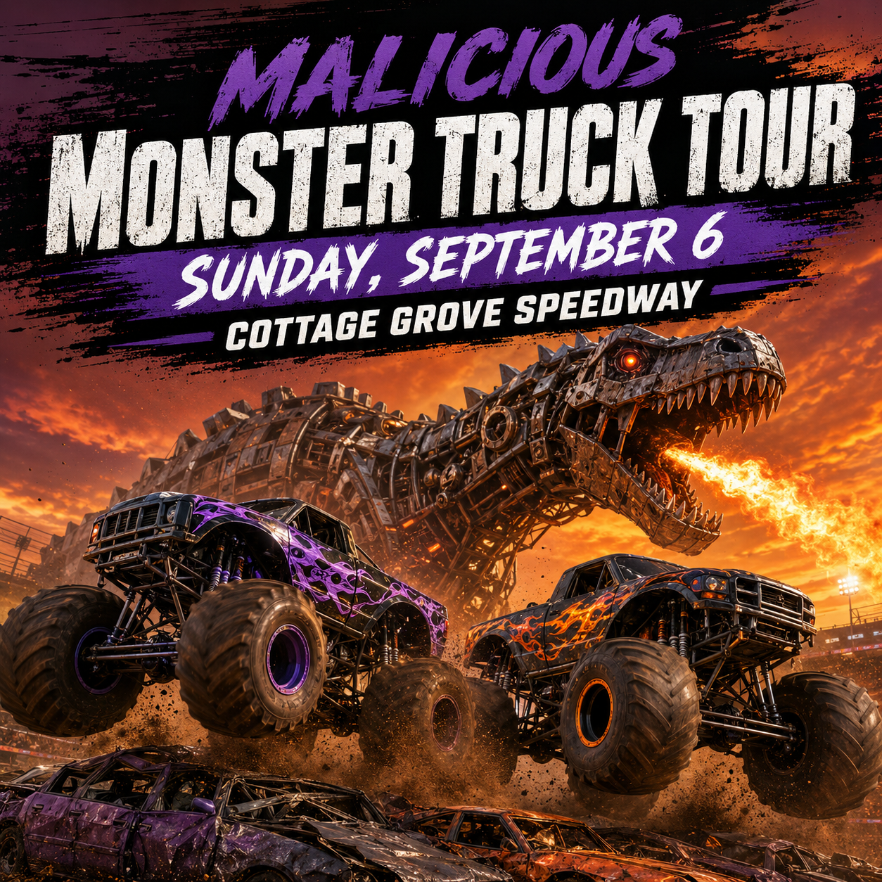 Malicious Monster Truck Tour at Cottage Grove Speedway