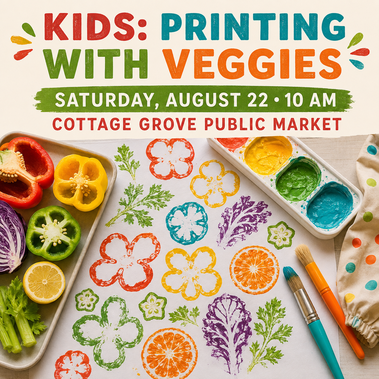 Kids: Printing with Veggies