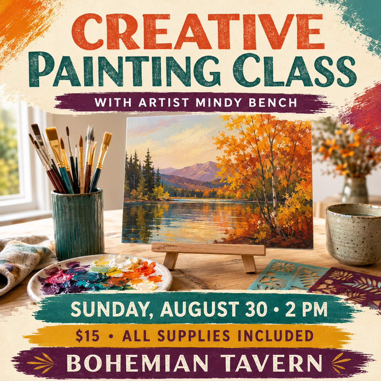Creative Painting Class with Artist Mindy Bench