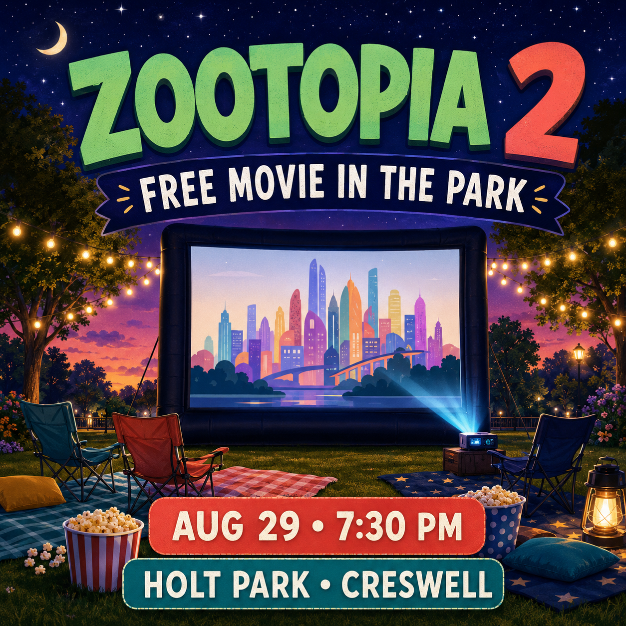 Zootopia 2 – Free Movie in the Park