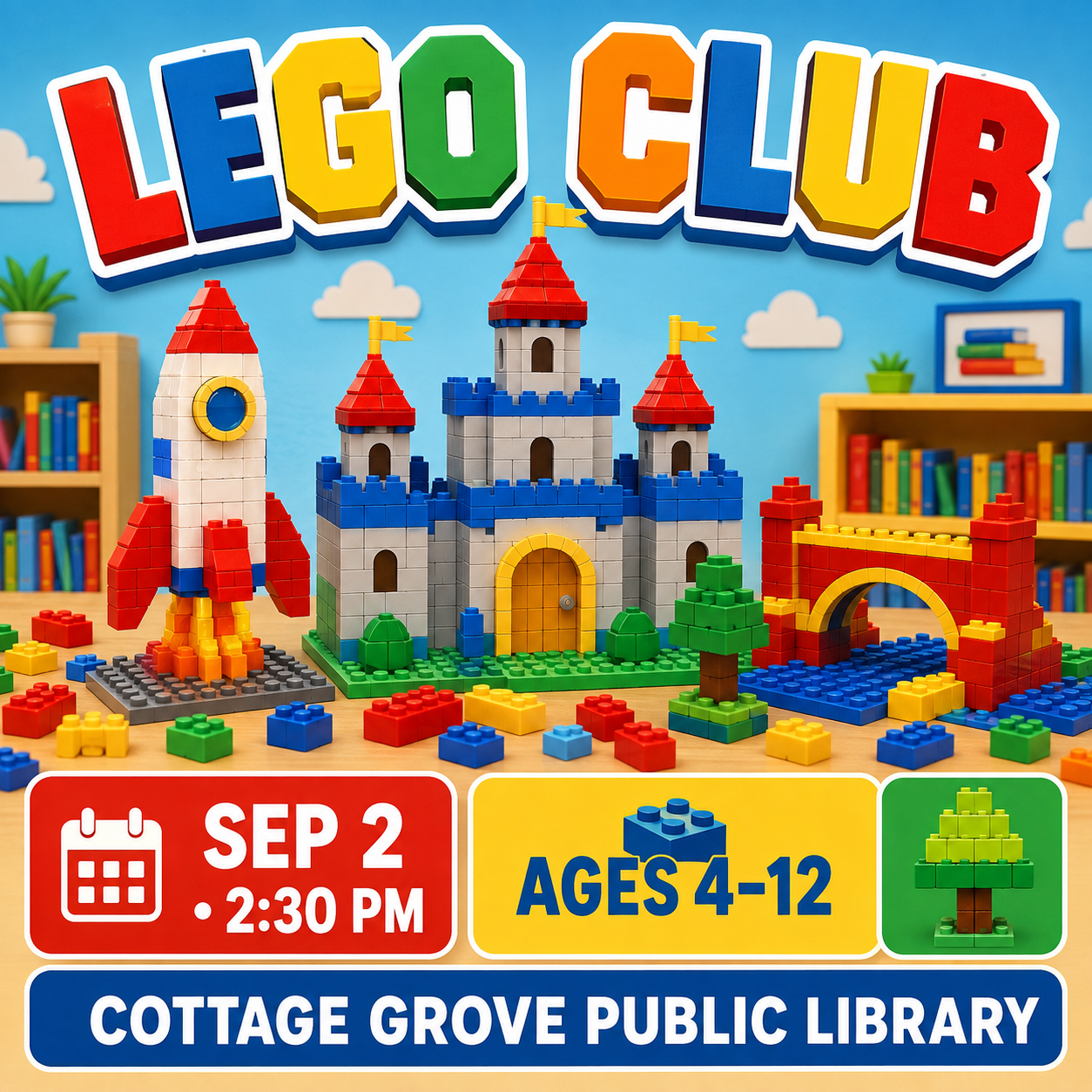 Lego Club at Cottage Grove Public Library
