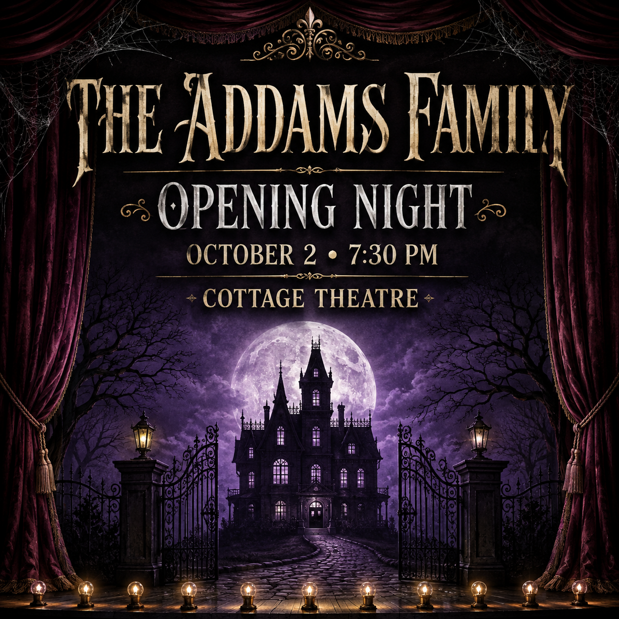 The Addams Family – Opening Night at Cottage Theatre