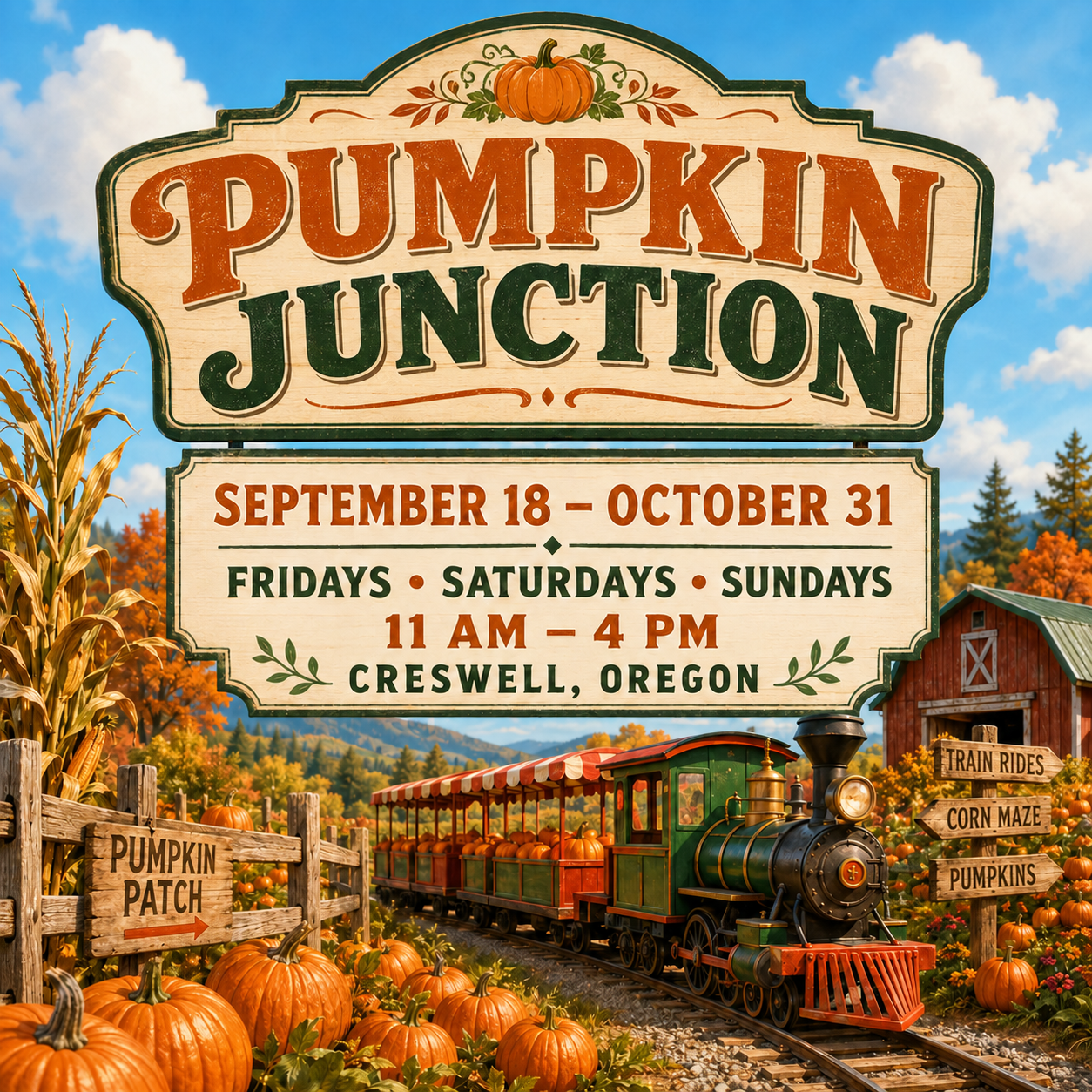 Pumpkin Junction Family Fall Fun — Opening Day