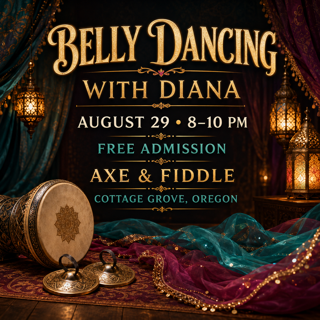 Belly Dancing with Diana at Axe & Fiddle