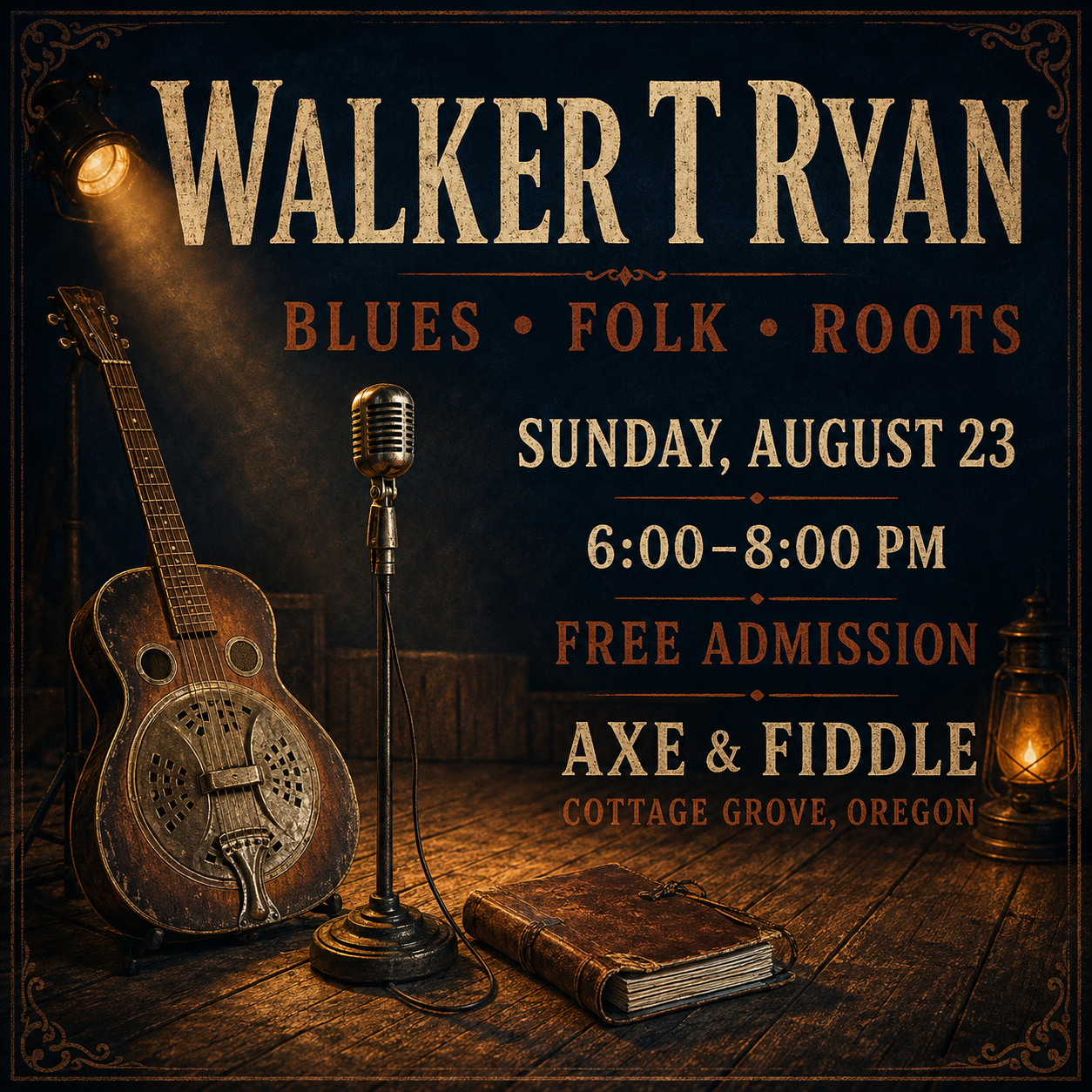 Walker T Ryan – Free Blues, Folk & Roots Show