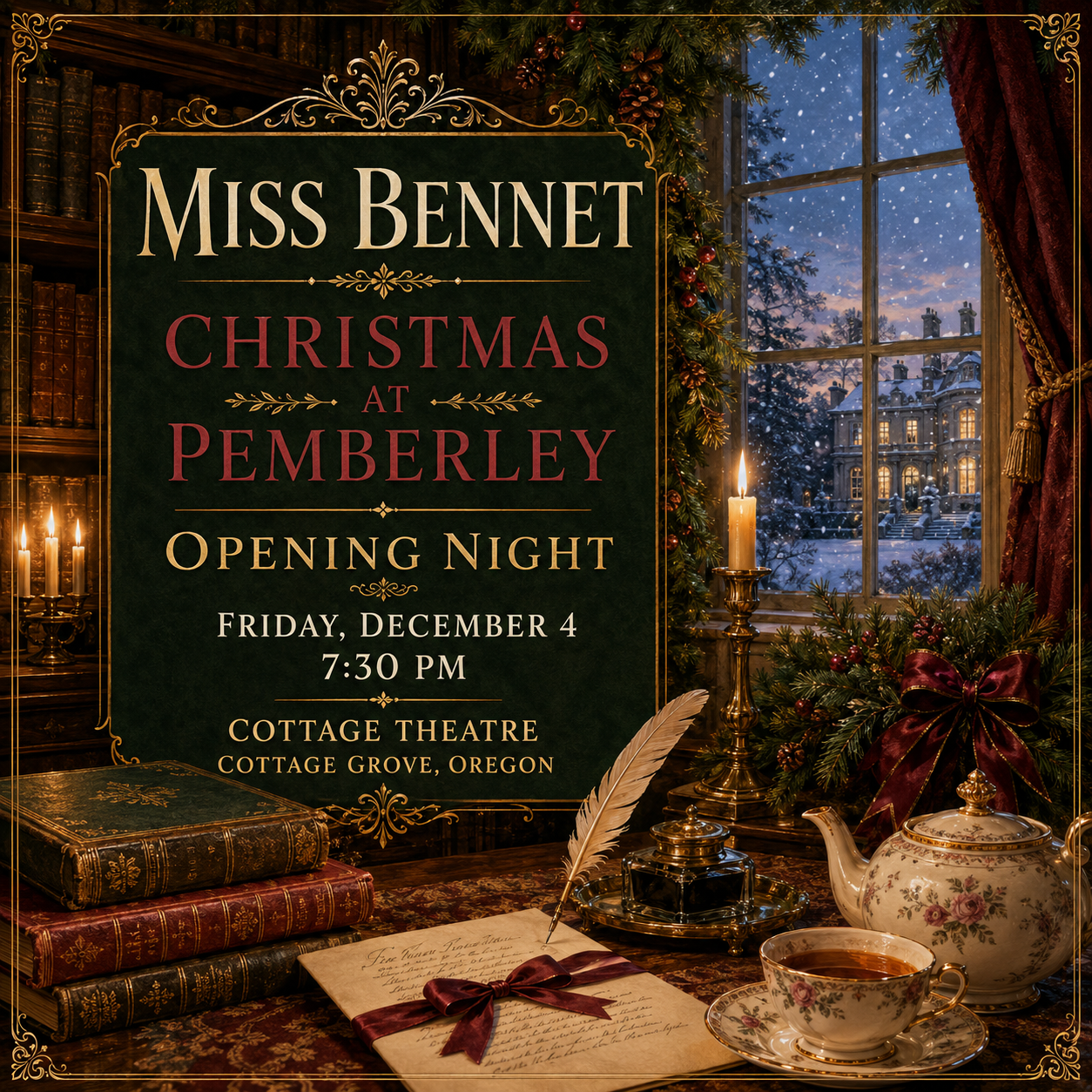 Miss Bennet: Christmas at Pemberley — Opening Night