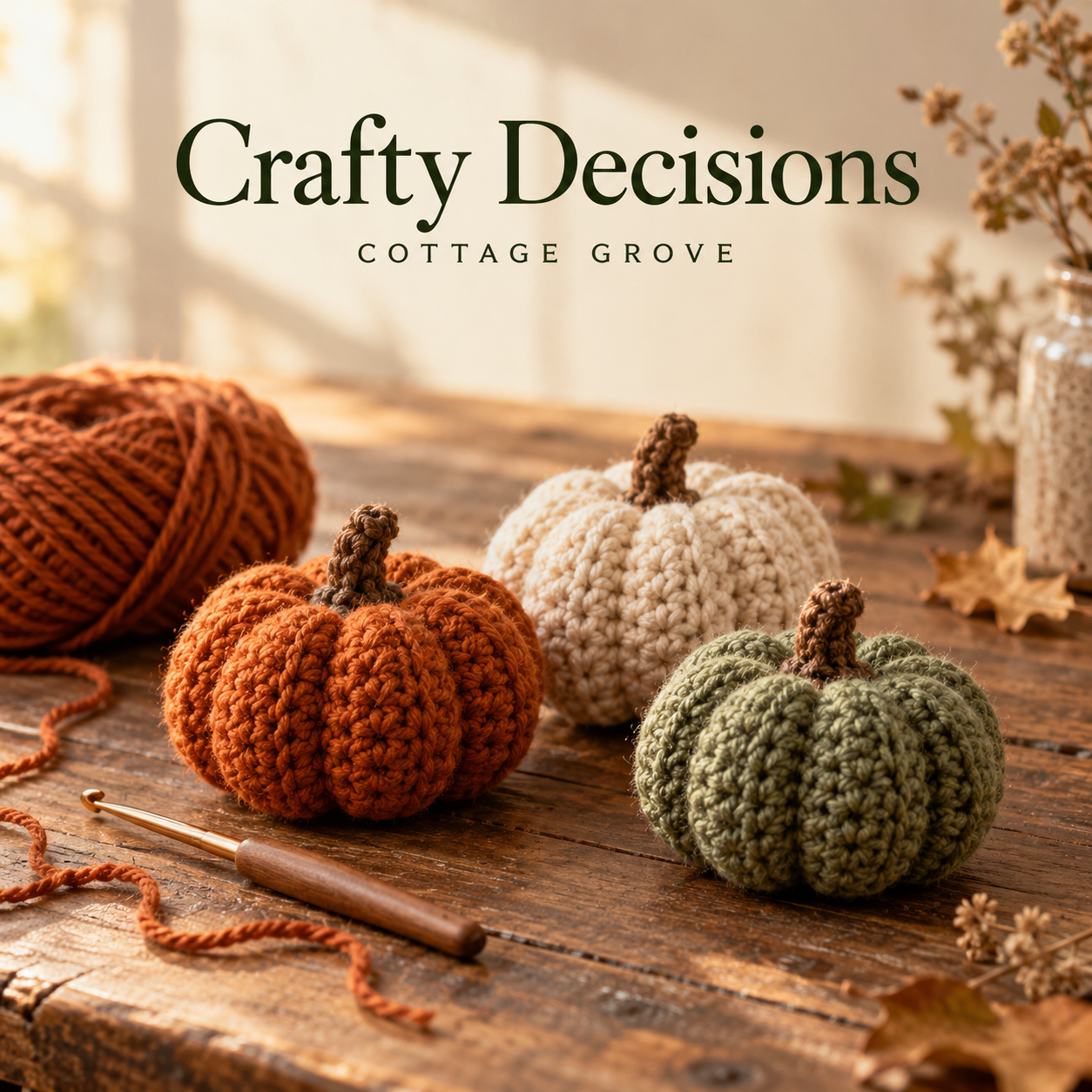 Crafty Decisions — Mini Crocheted Pumpkins