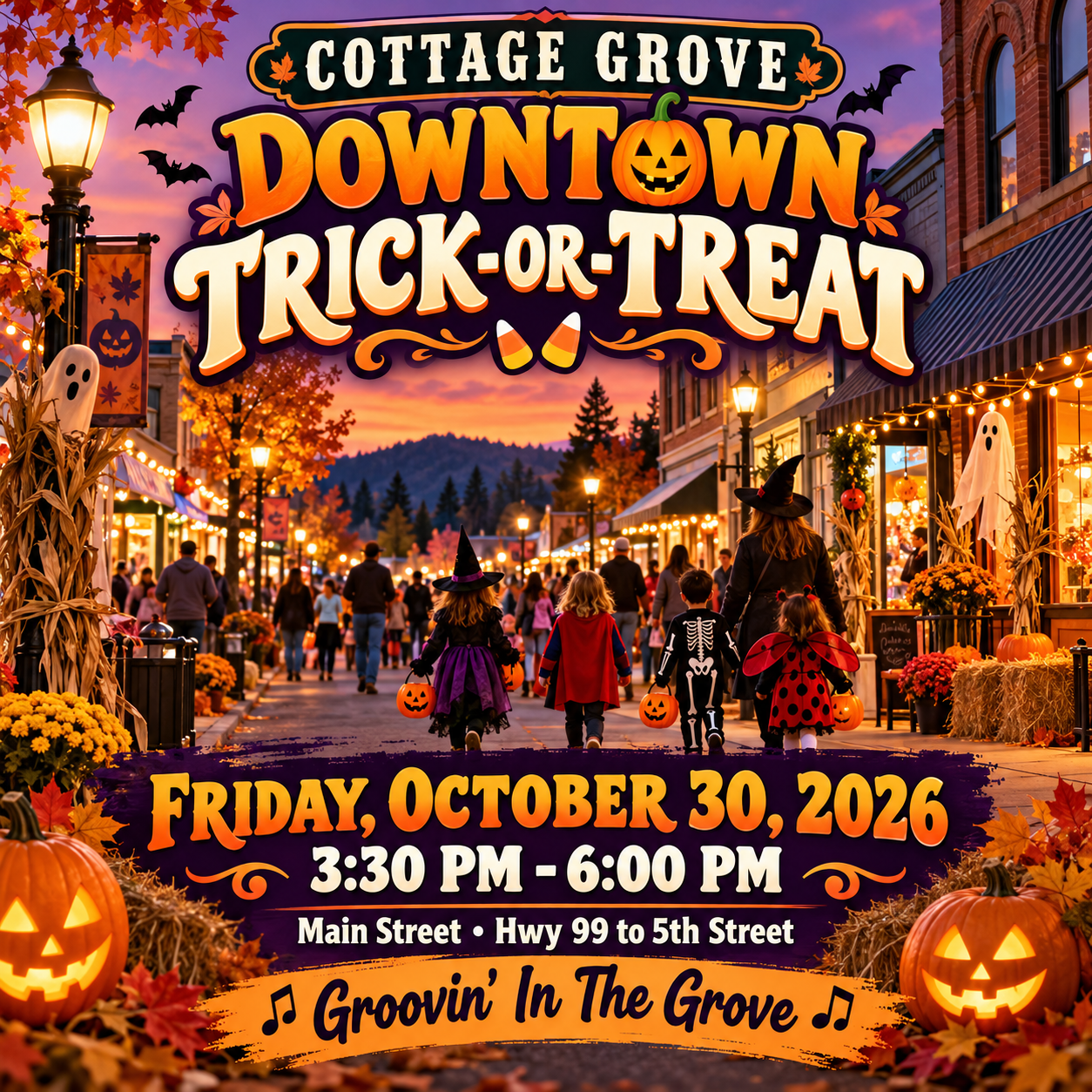 Cottage Grove Halloween Trick-or-Treat 2026: Downtown Main Street Guide