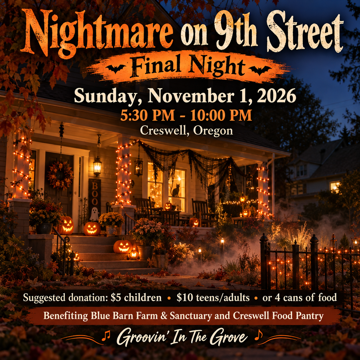 Nightmare on 9th Street 2026: Final Night of the Haunted Yard in Creswell