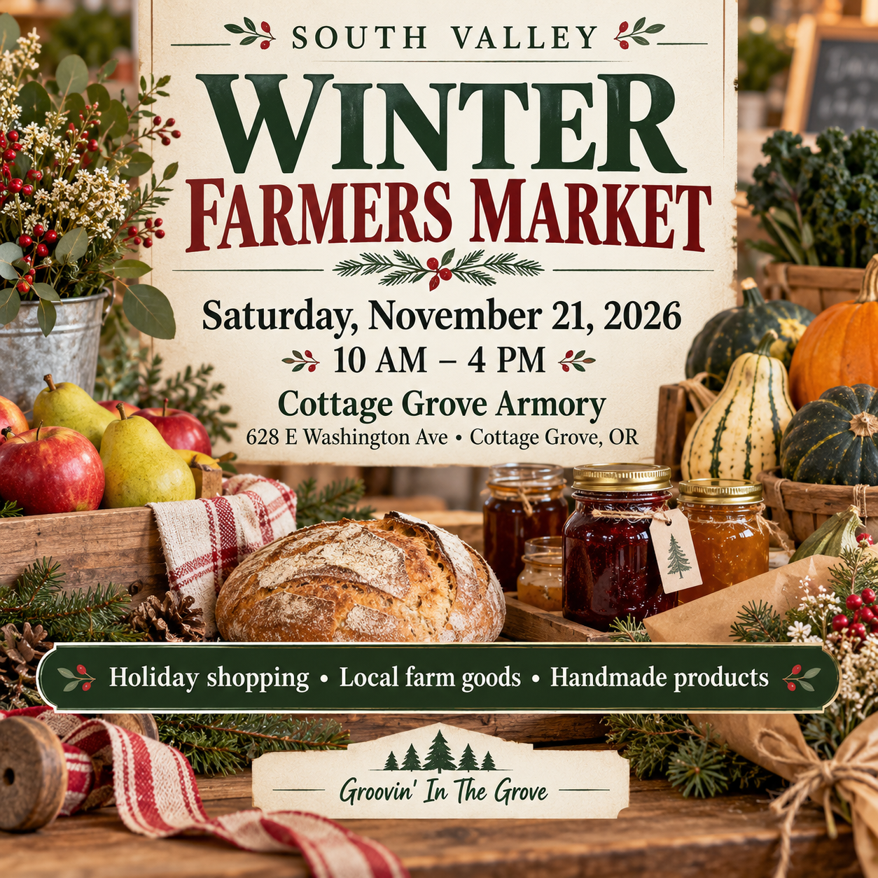 Cottage Grove Winter Farmers Market 2026: Holiday Shopping at the Armory