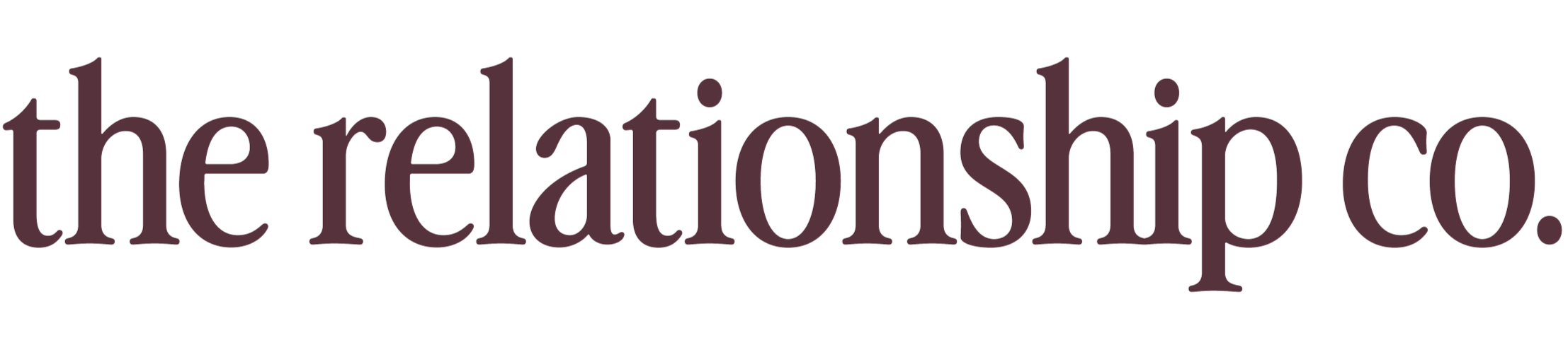 The word 'the relationship' in large, dark purple text.
