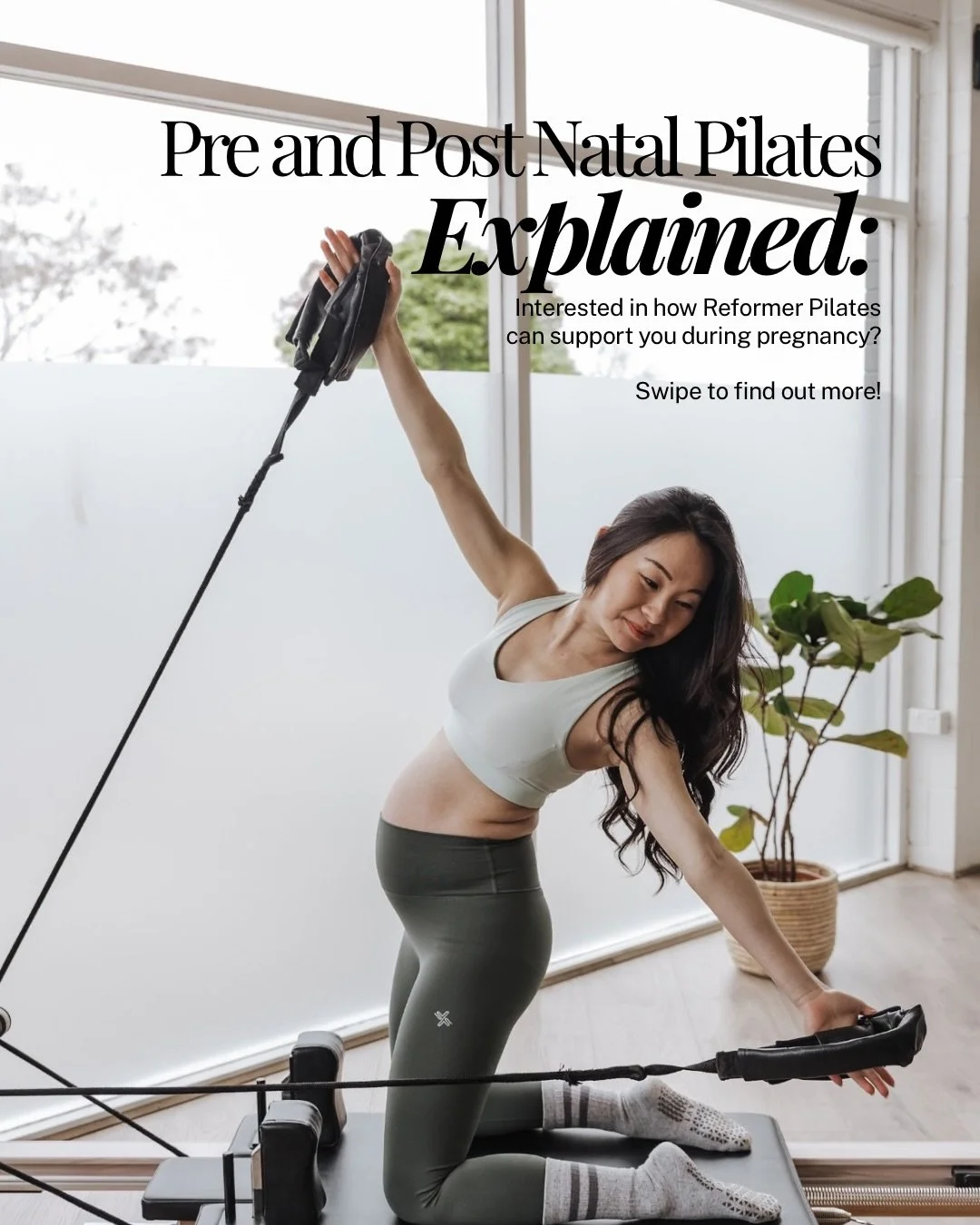 Pregnancy doesn&rsquo;t mean you have to stop moving, it just means moving in a way that supports your body 🤍

Reformer Pilates can help maintain strength, support posture and improve overall wellbeing during pregnancy and postpartum.

Swipe to lear