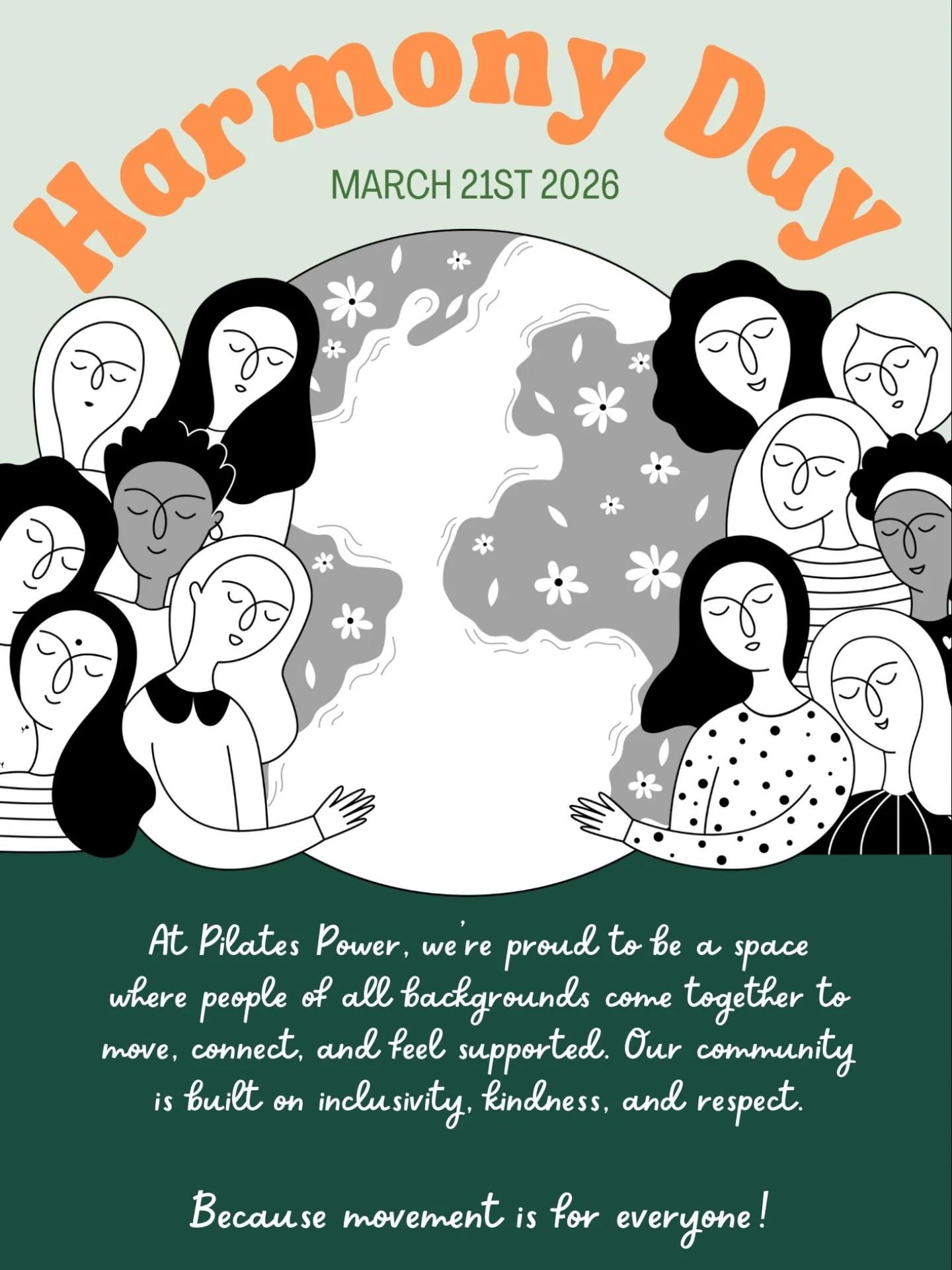 Celebrating Harmony Day this March 21st 🧡 At Pilates Power, we&rsquo;re proud to be a space where people of all backgrounds come together to move, connect, and feel supported. Our community is built on inclusivity, kindness, and respect &mdash; beca